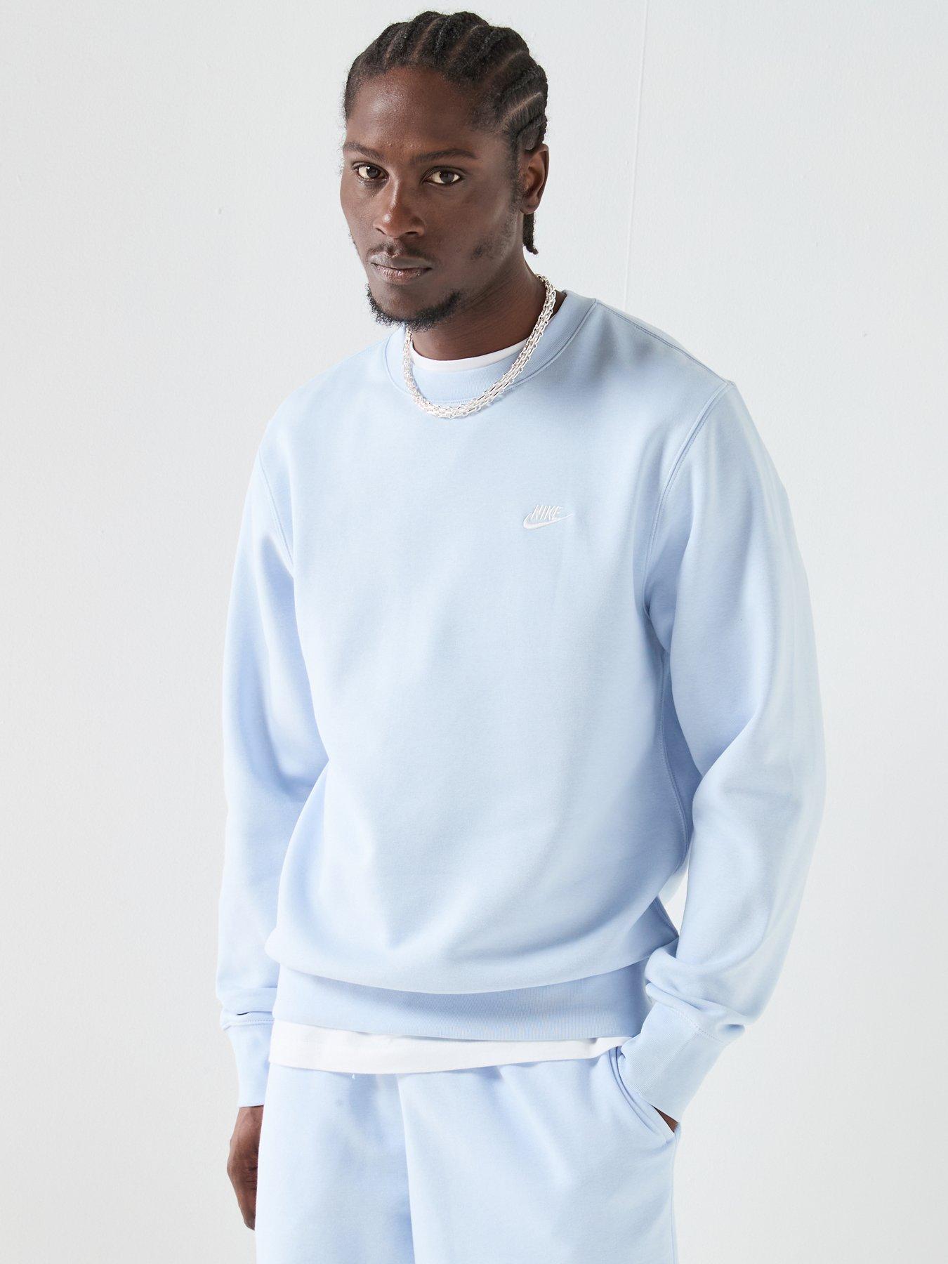 Image 5 of 6 of Nike Mens Club Crew Sweatshirt - Blue