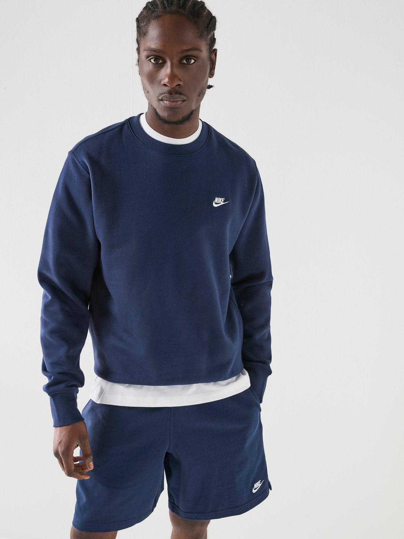 Nike Mens Club Crew Sweatshirt - Navy