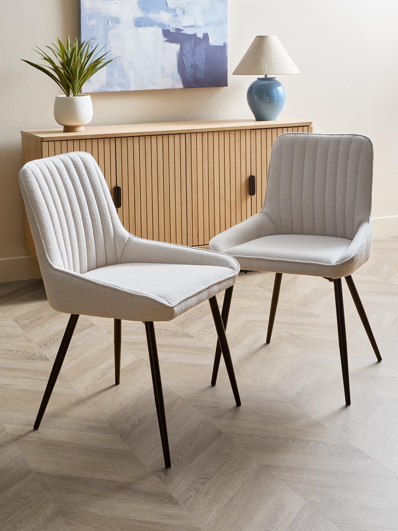 The Very Collection Alisha Standard Pair Of Dining Chairs - Natural/Black - FSC® Certified