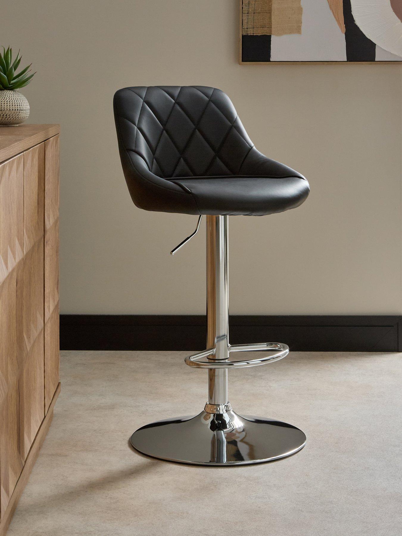 The Very Collection Diamond Stitch Faux Leather Bar Stool - FSC® Certified