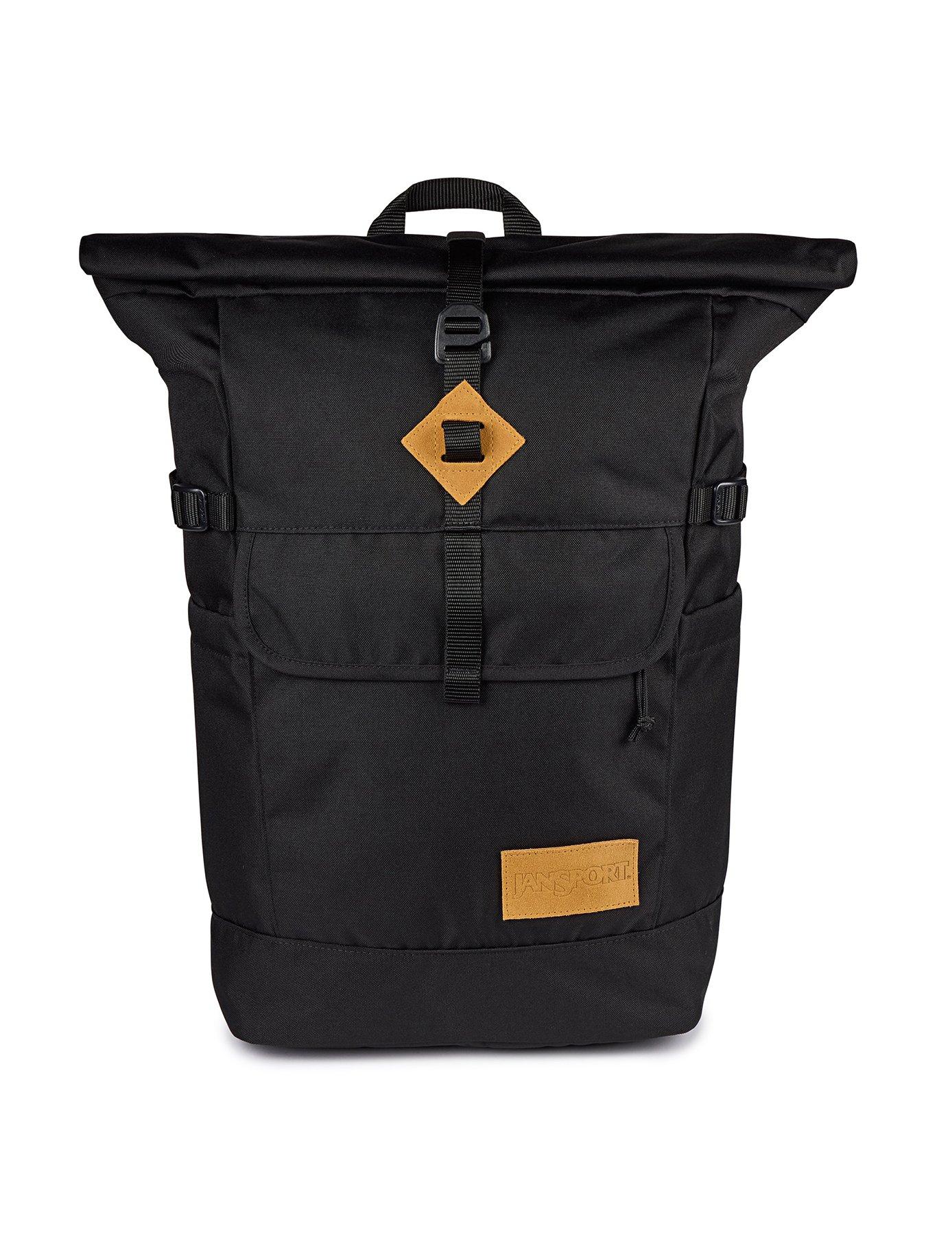jansport-hatchet-rolltop-backpack-blackfront