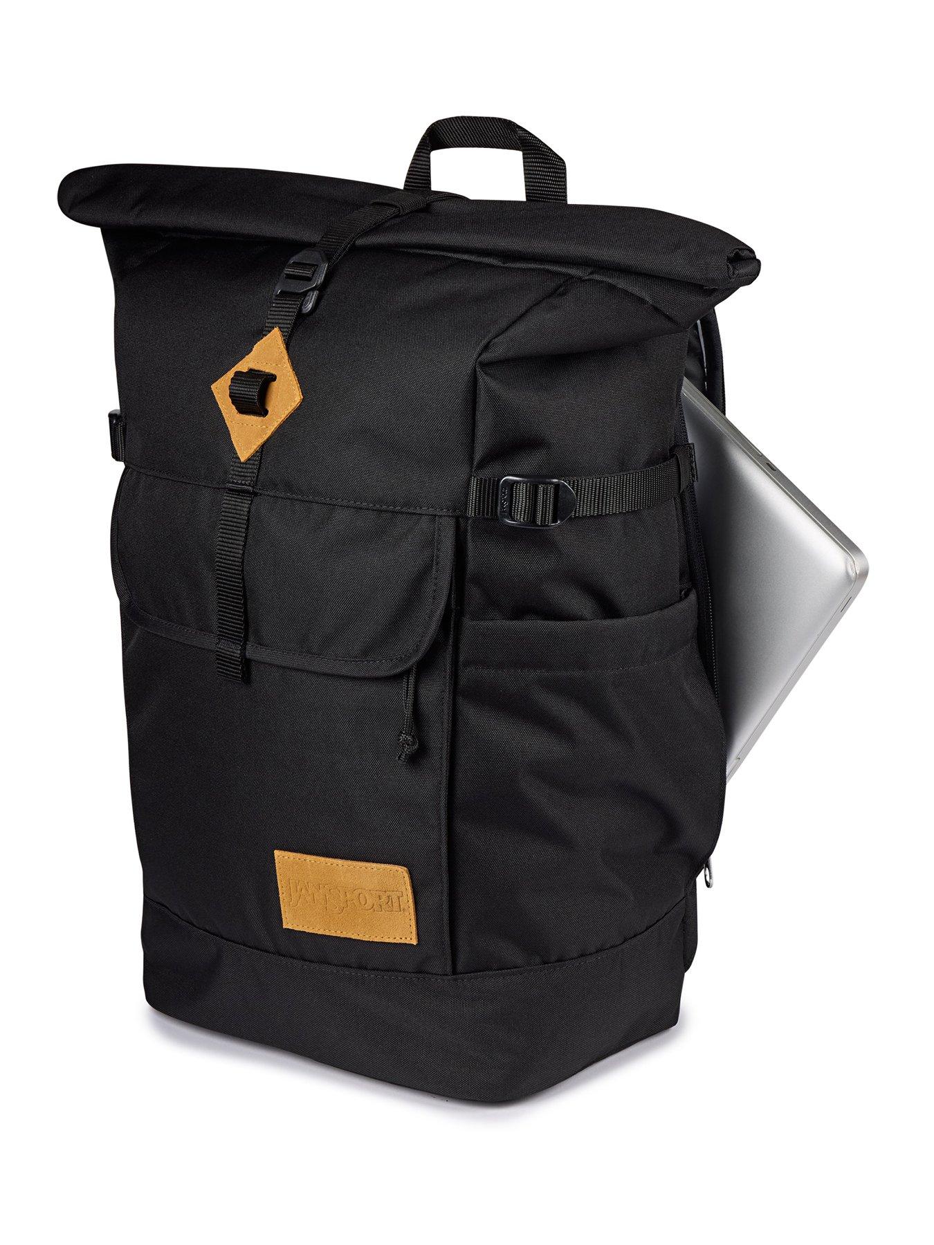 jansport-hatchet-rolltop-backpack-blackoutfit