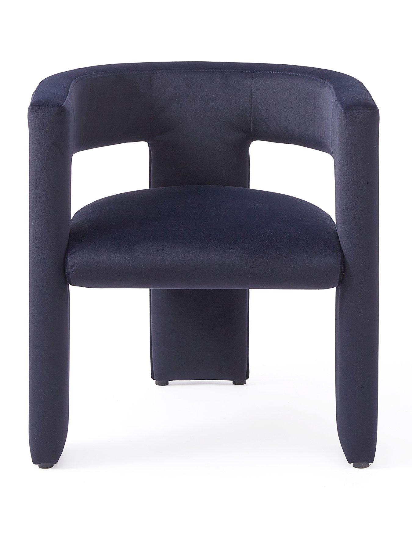 the-very-collection-nell-velvet-dining-chair-navystillFront