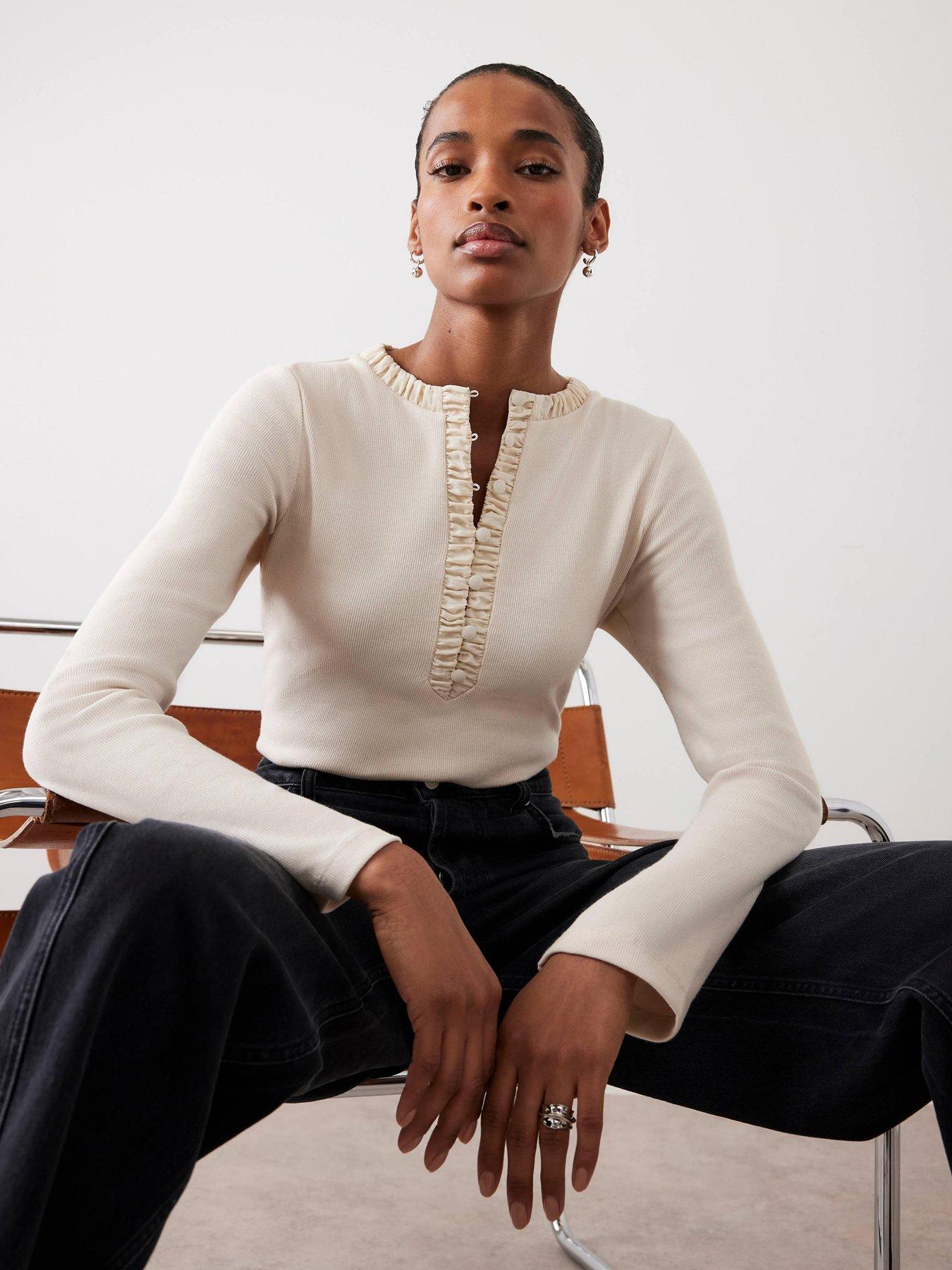 mint-velvet-neutral-ribbed-henley-top-creamfront