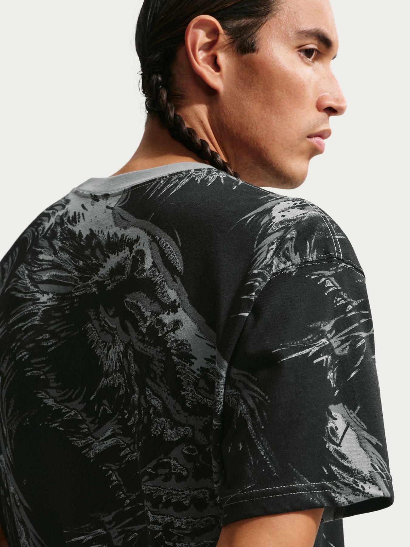Image 4 of 5 of Nike Men's England AOP T-Shirt - Black