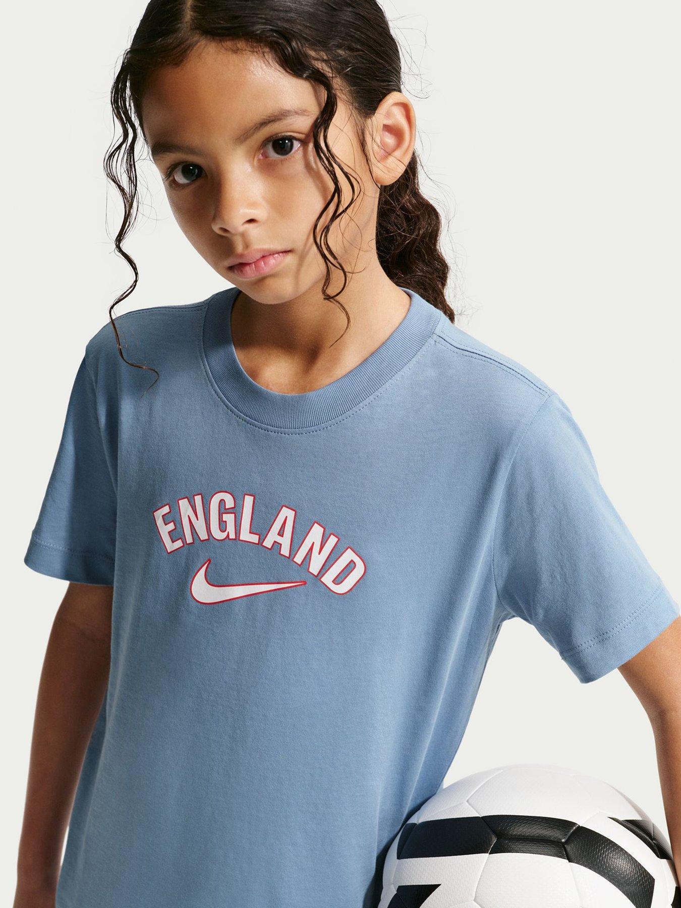 Image 1 of 5 of Nike Older Kids England Word Mark T-shirt - Blue