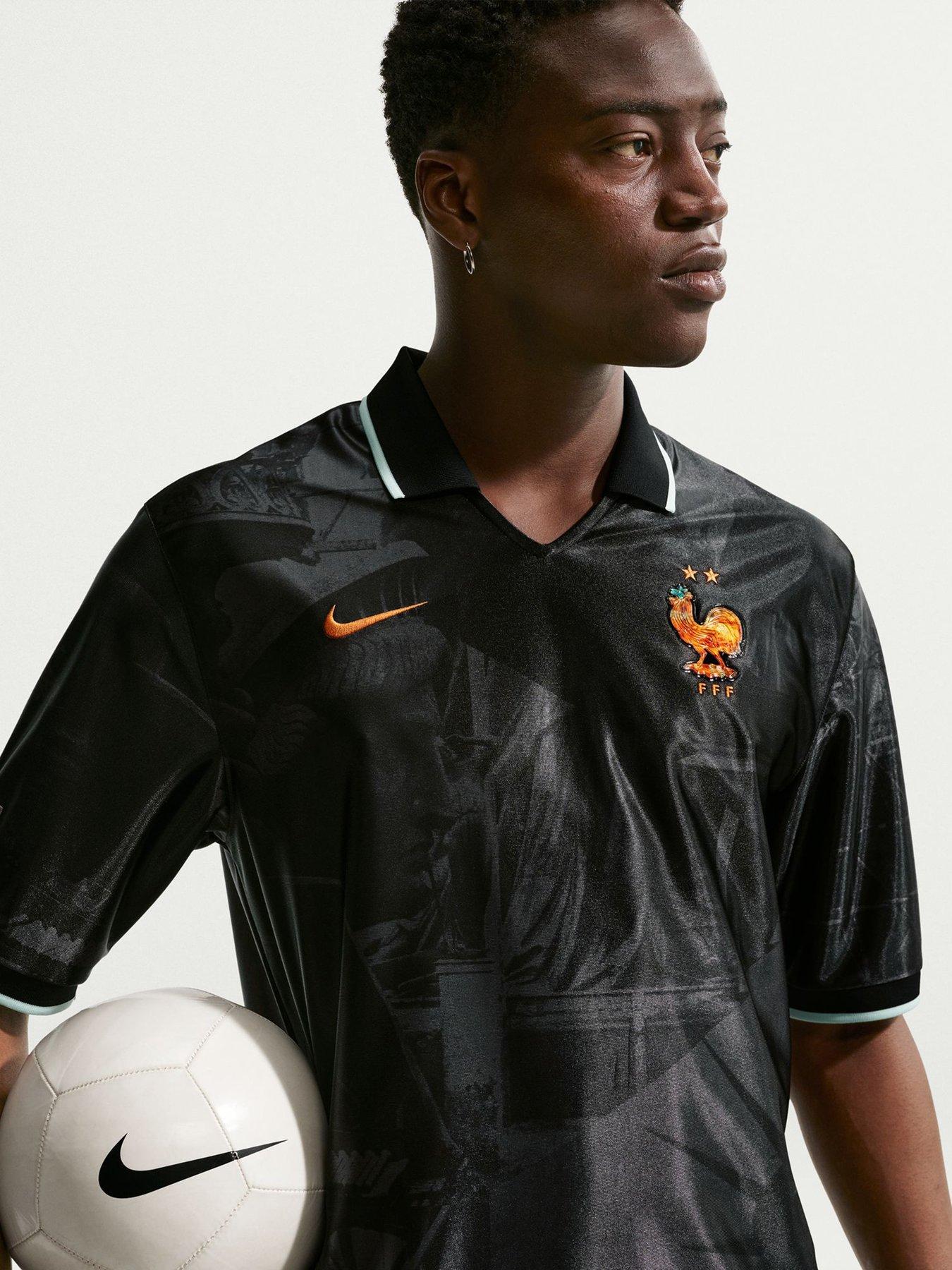 Image 3 of 6 of Nike Mens France Energy Replica Shirt - Black