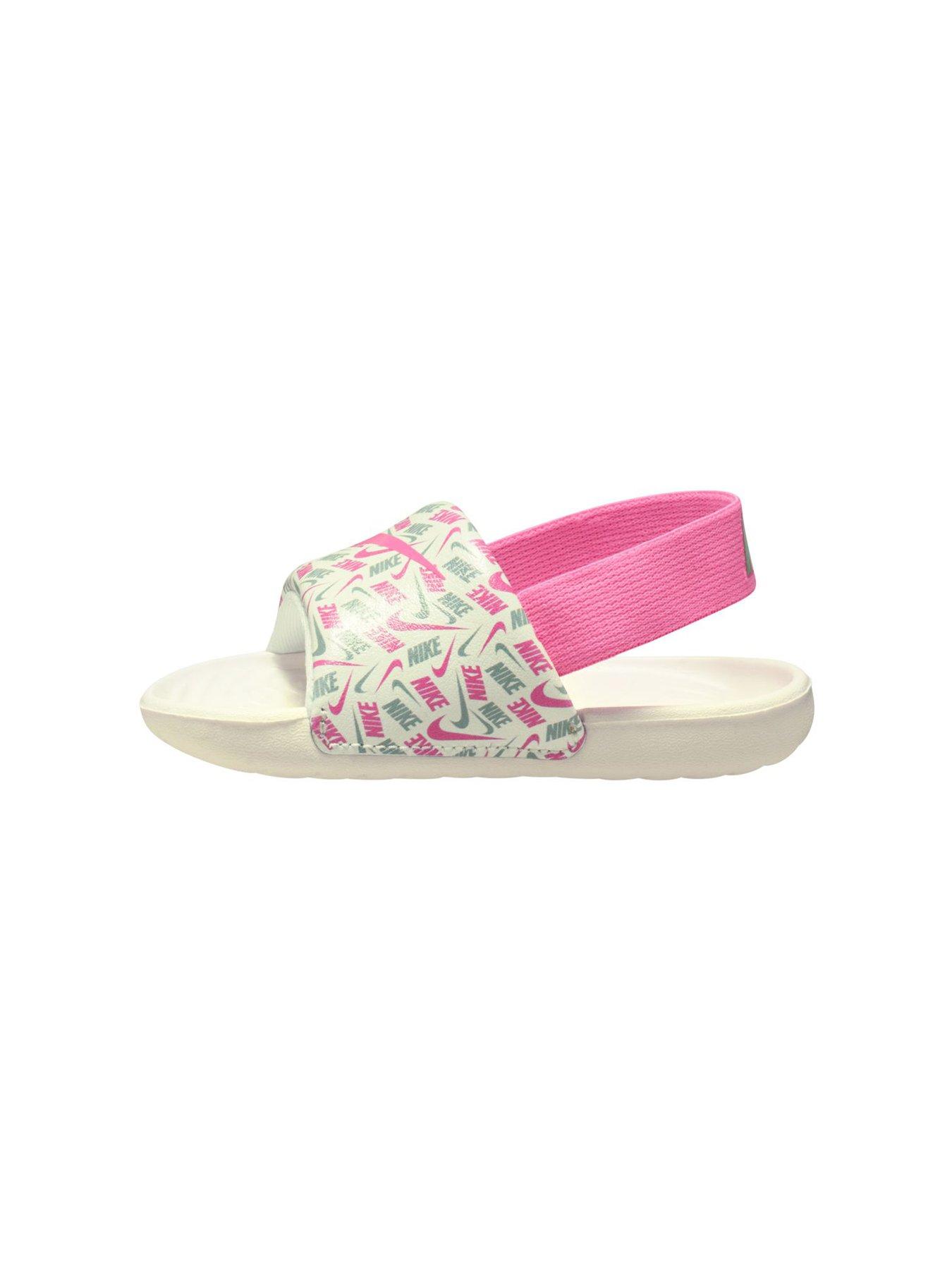Image 4 of 4 of Nike Baby/Toddler Kawa Slides - White
