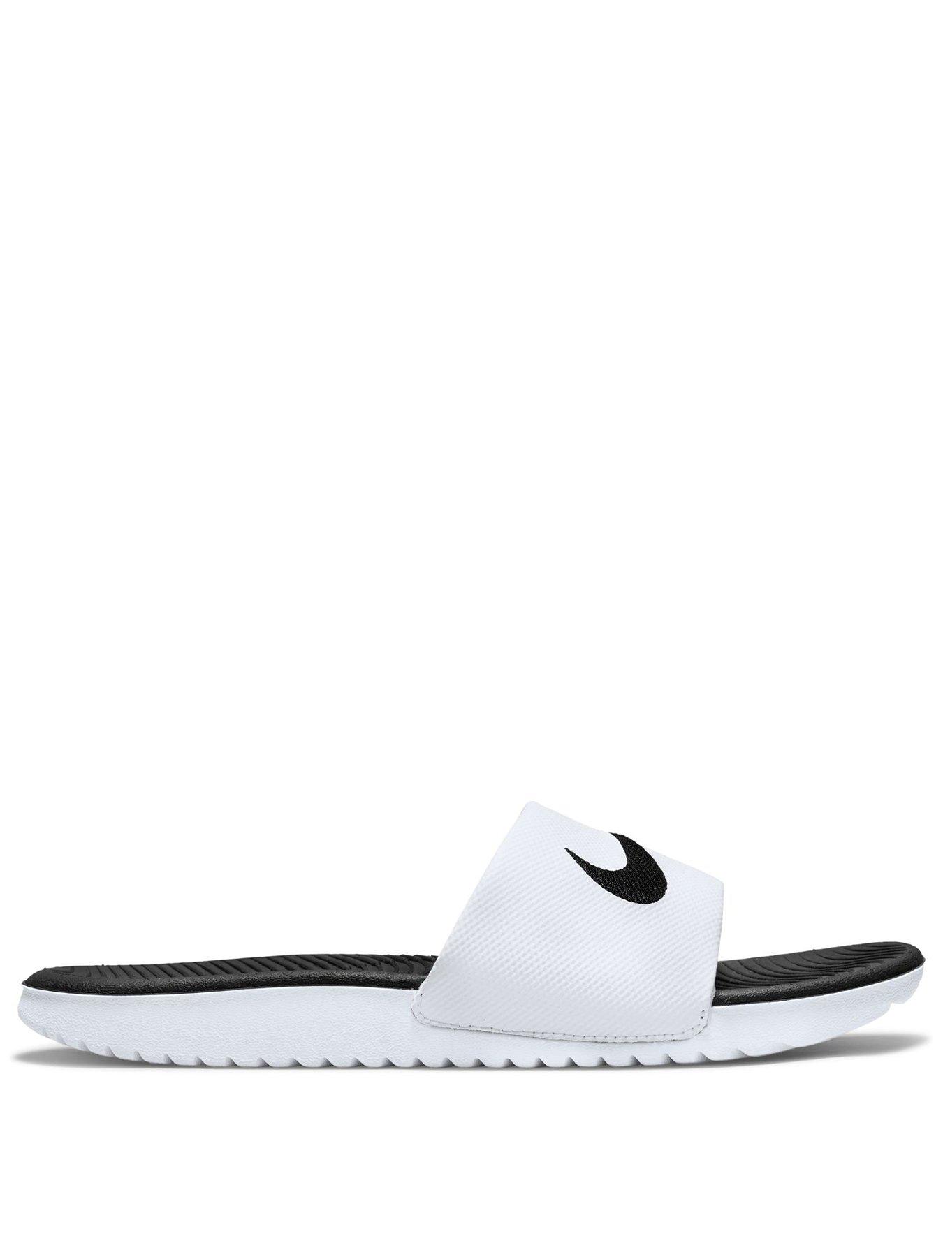Image 2 of 6 of Nike Little/Big Kids Kawa Slides - White