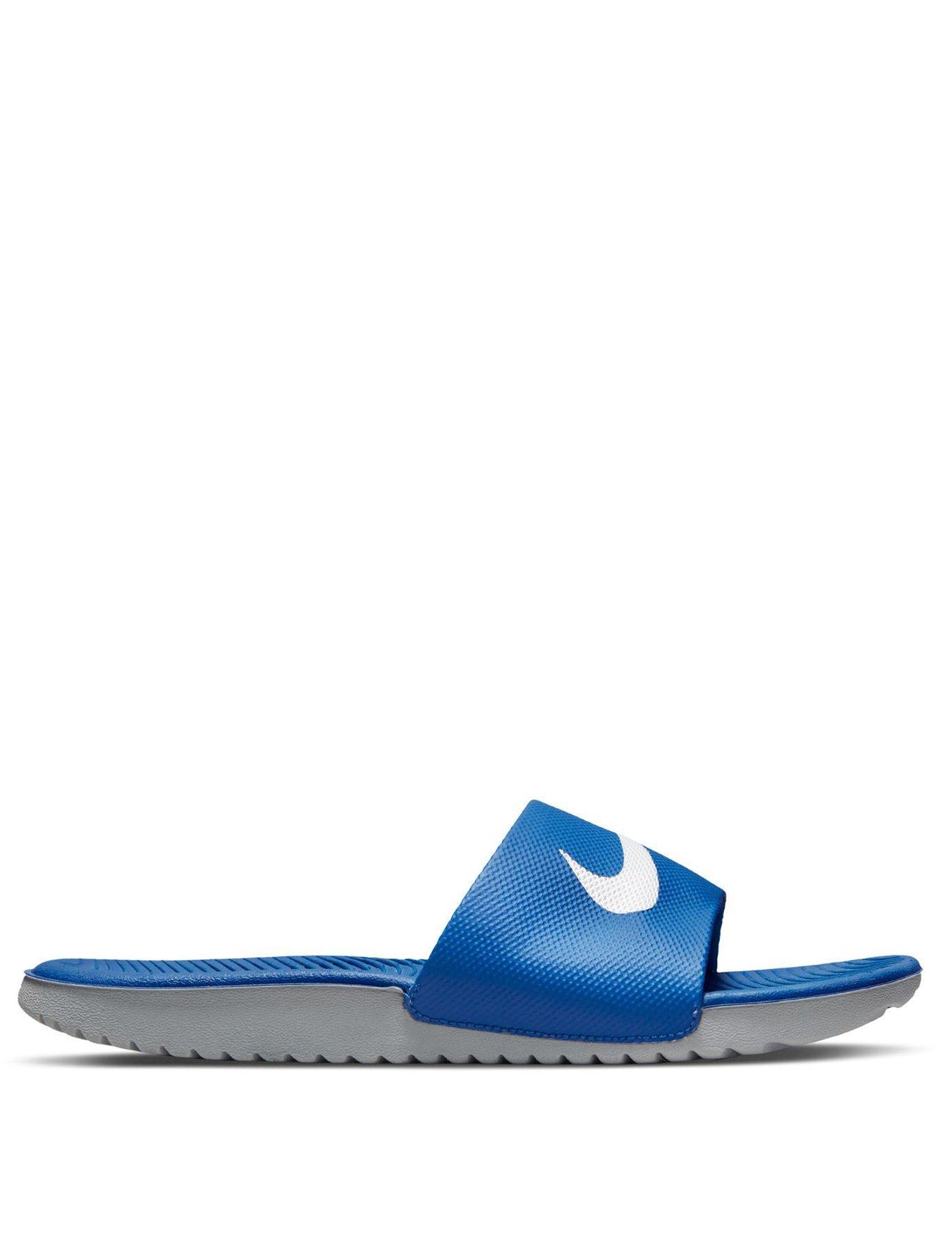 Image 2 of 6 of Nike Little/Big Kids Kawa Slides - Blue