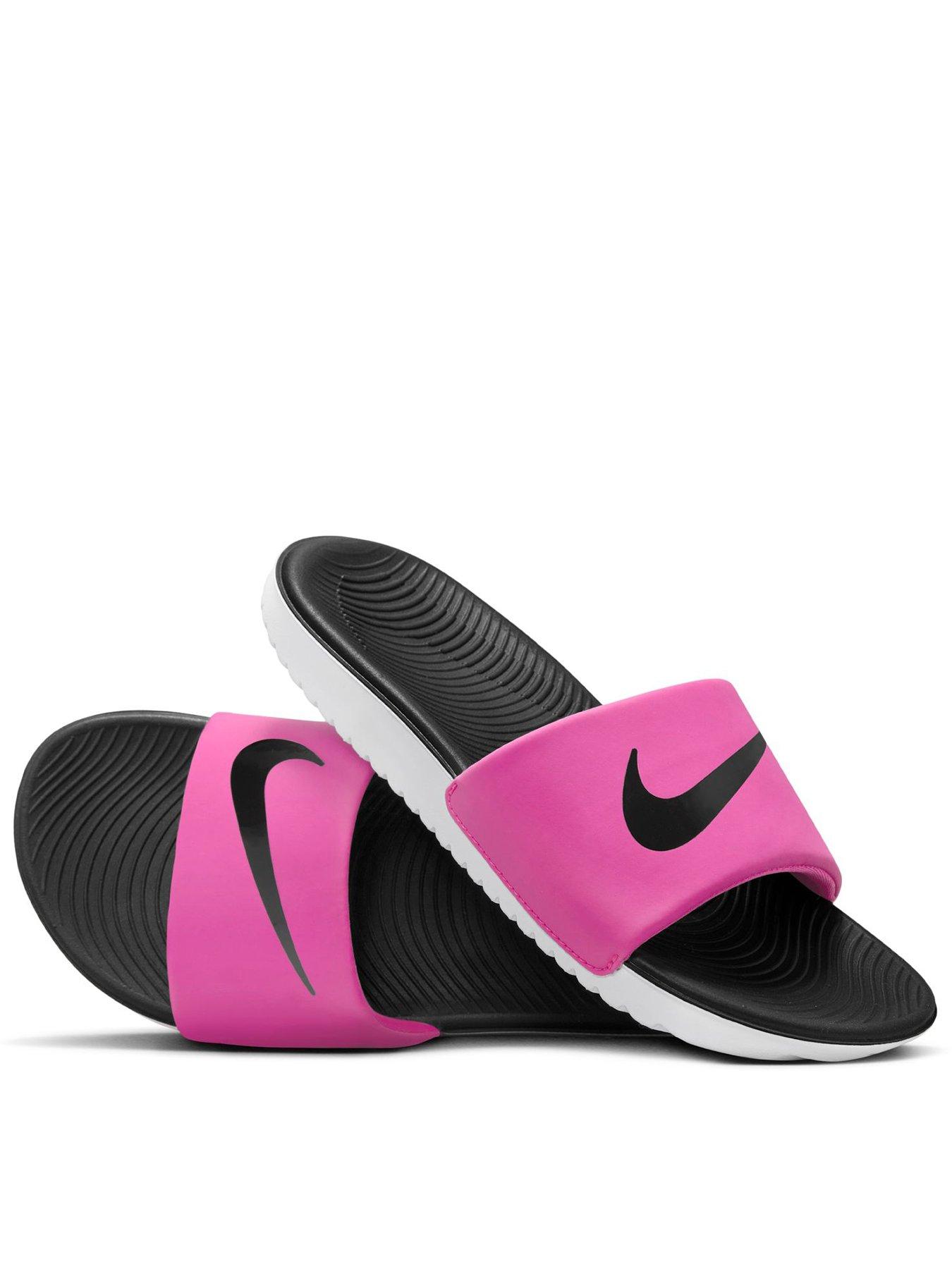 Image 1 of 6 of Nike Little/Big Kids Kawa Slides - Red