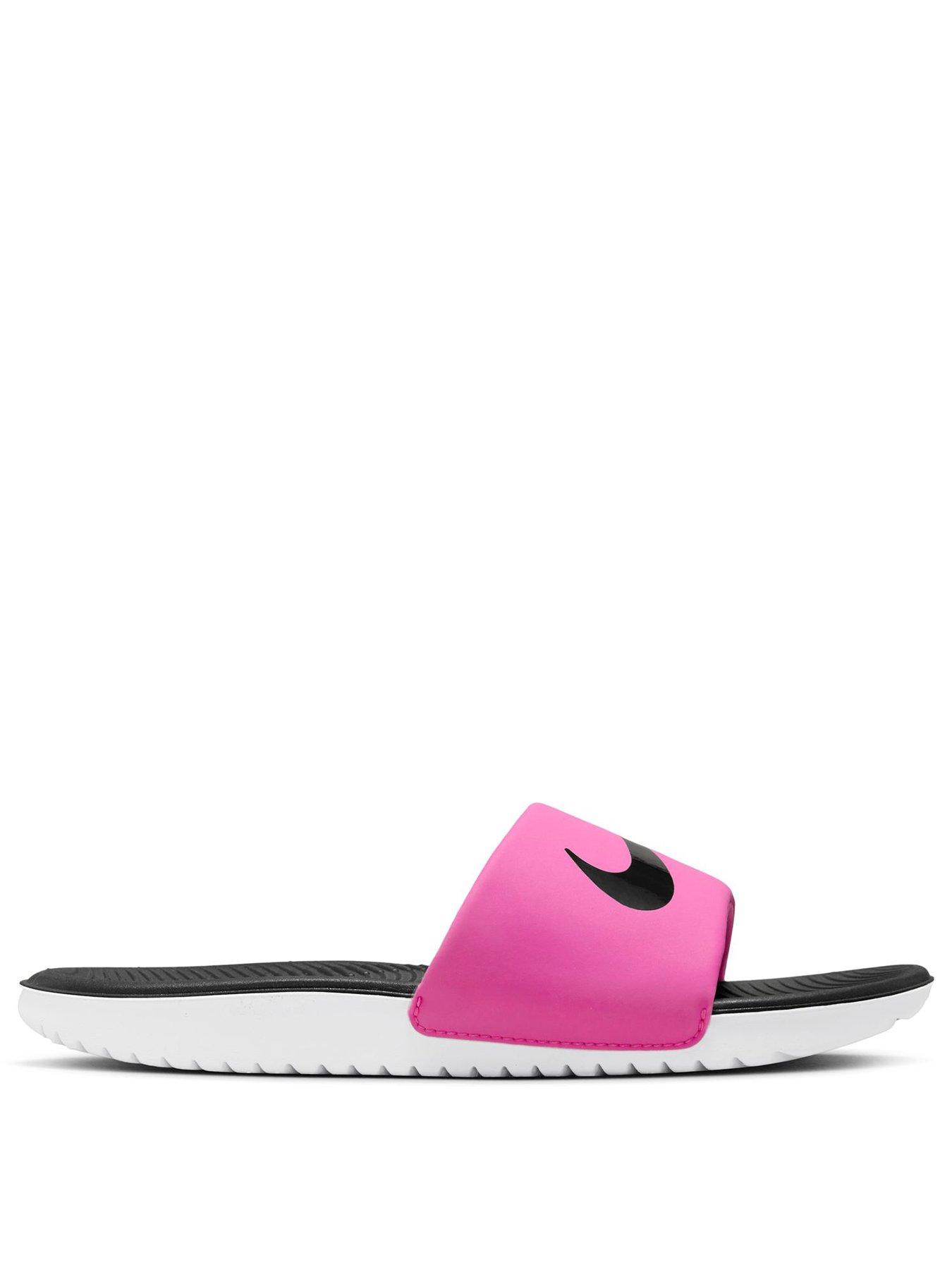 Image 2 of 6 of Nike Little/Big Kids Kawa Slides - Red
