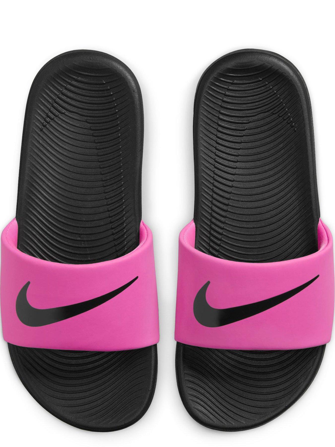 Image 4 of 6 of Nike Little/Big Kids Kawa Slides - Red