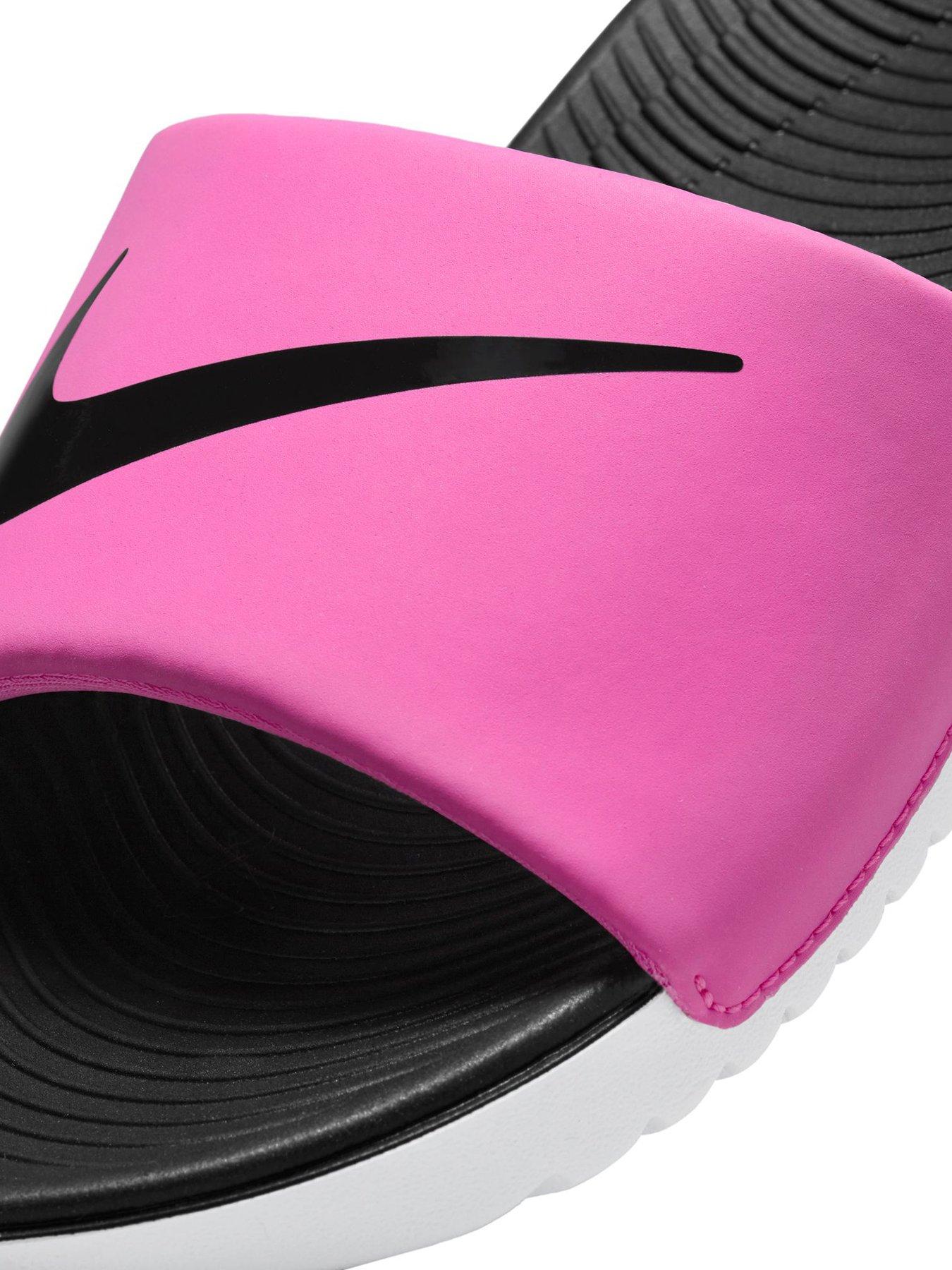 Image 6 of 6 of Nike Little/Big Kids Kawa Slides - Red
