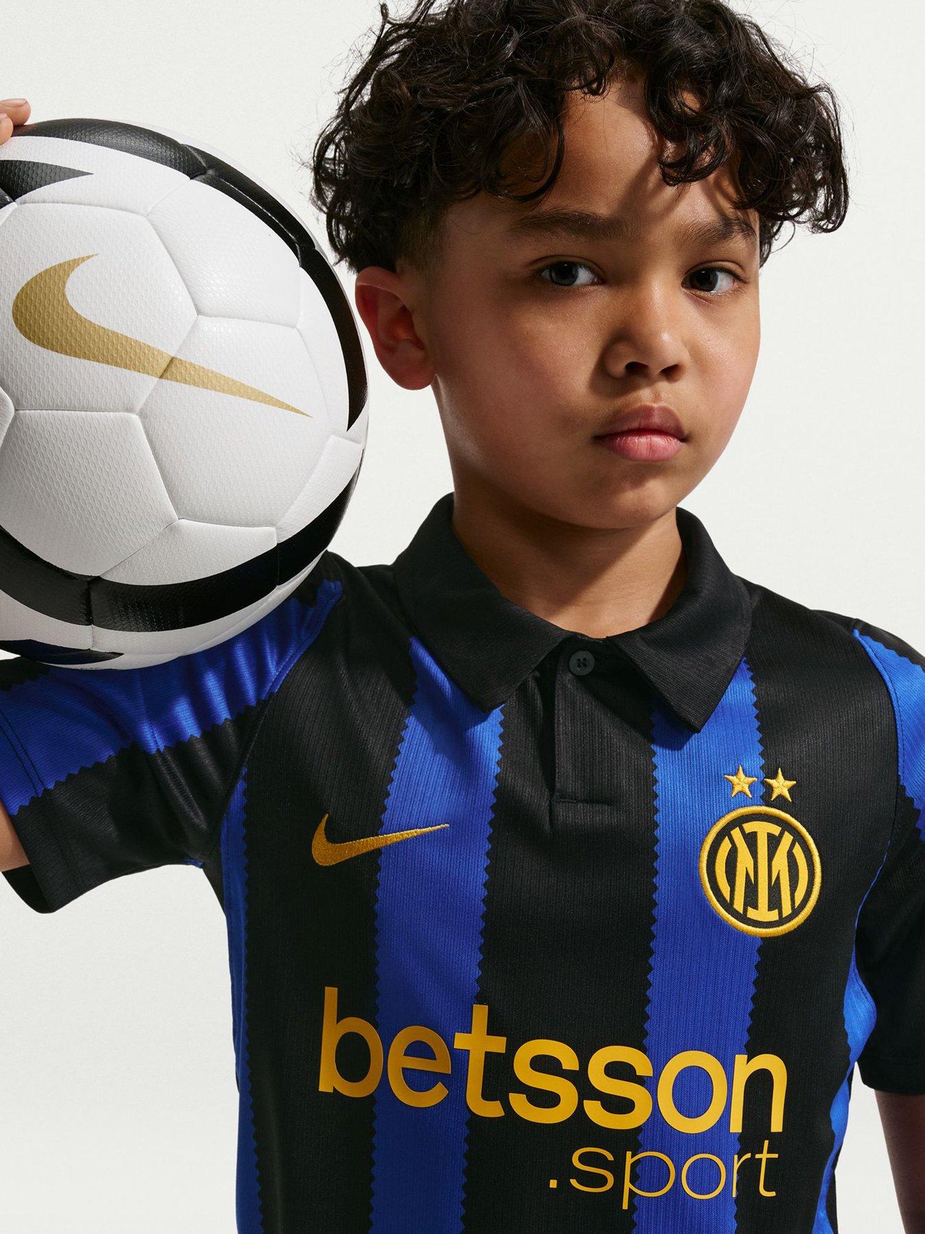 Nike Junior Inter Milan 26/27 Home Stadium Short Sleeve Shirt - Black/Blue