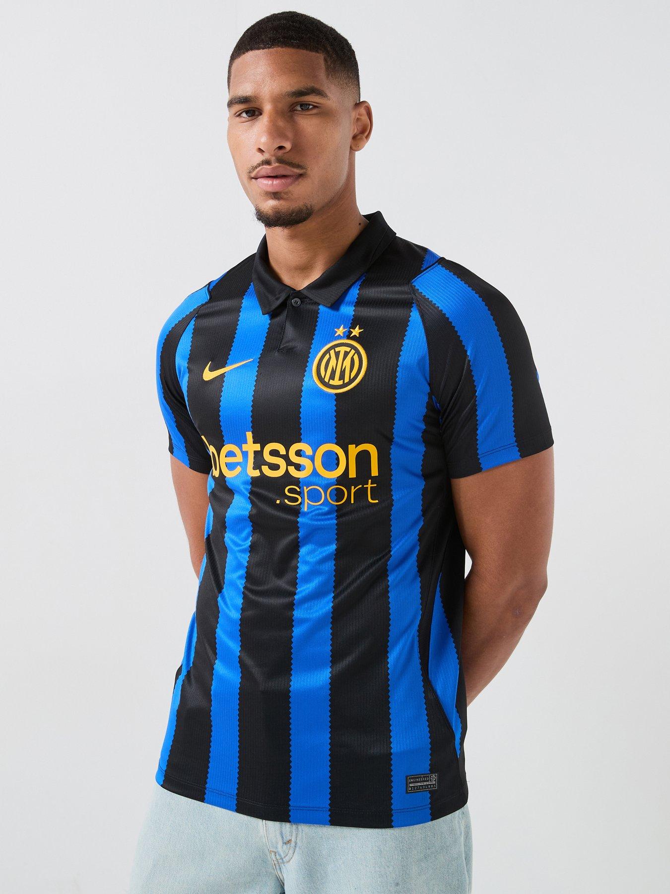 Nike Mens Inter Milan 26/27  Home Stadium Short Sleeve Shirt - Black/Blue