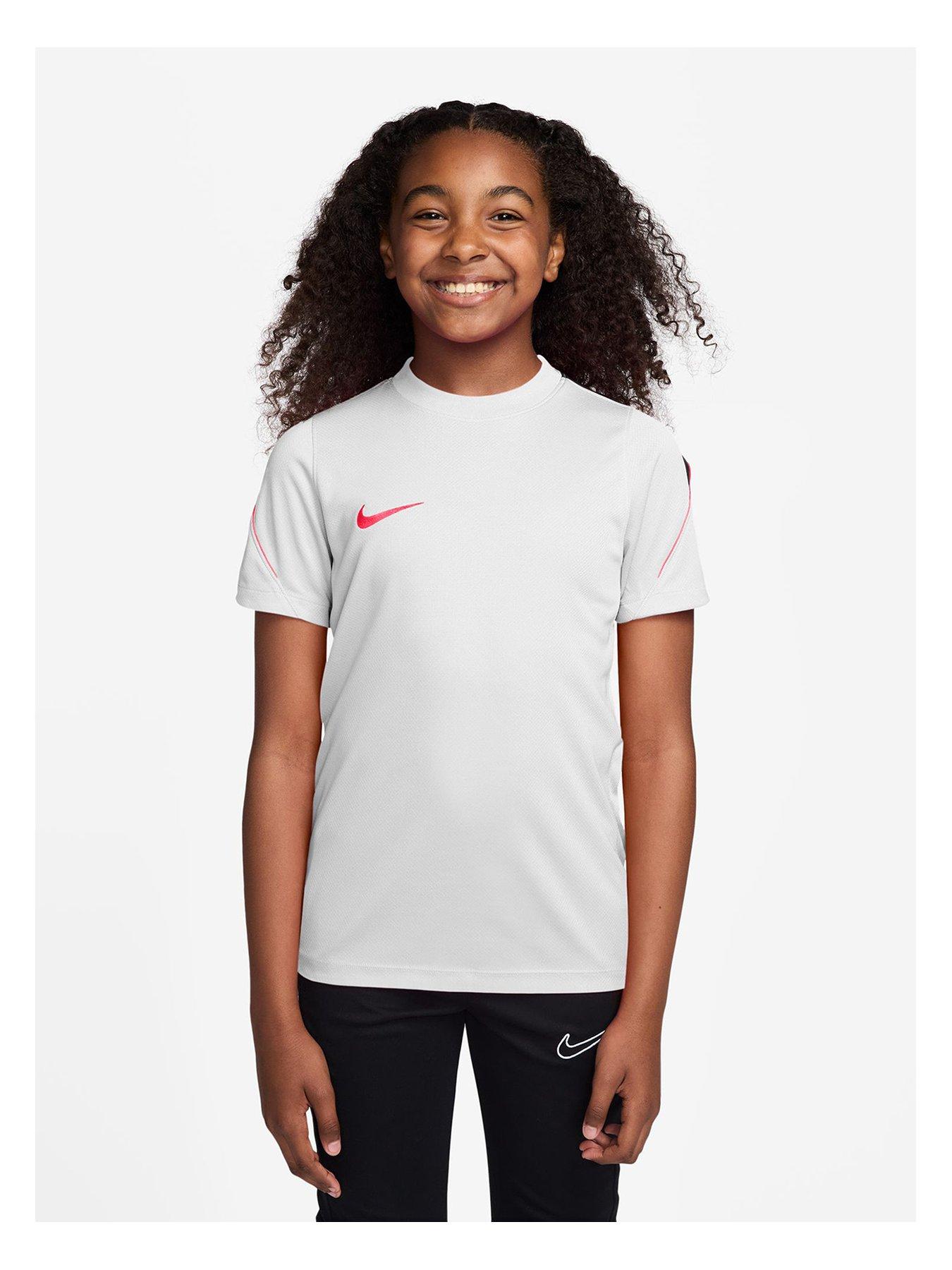 Image 1 of 3 of Nike Youth Dri-FIT Strike Top - White