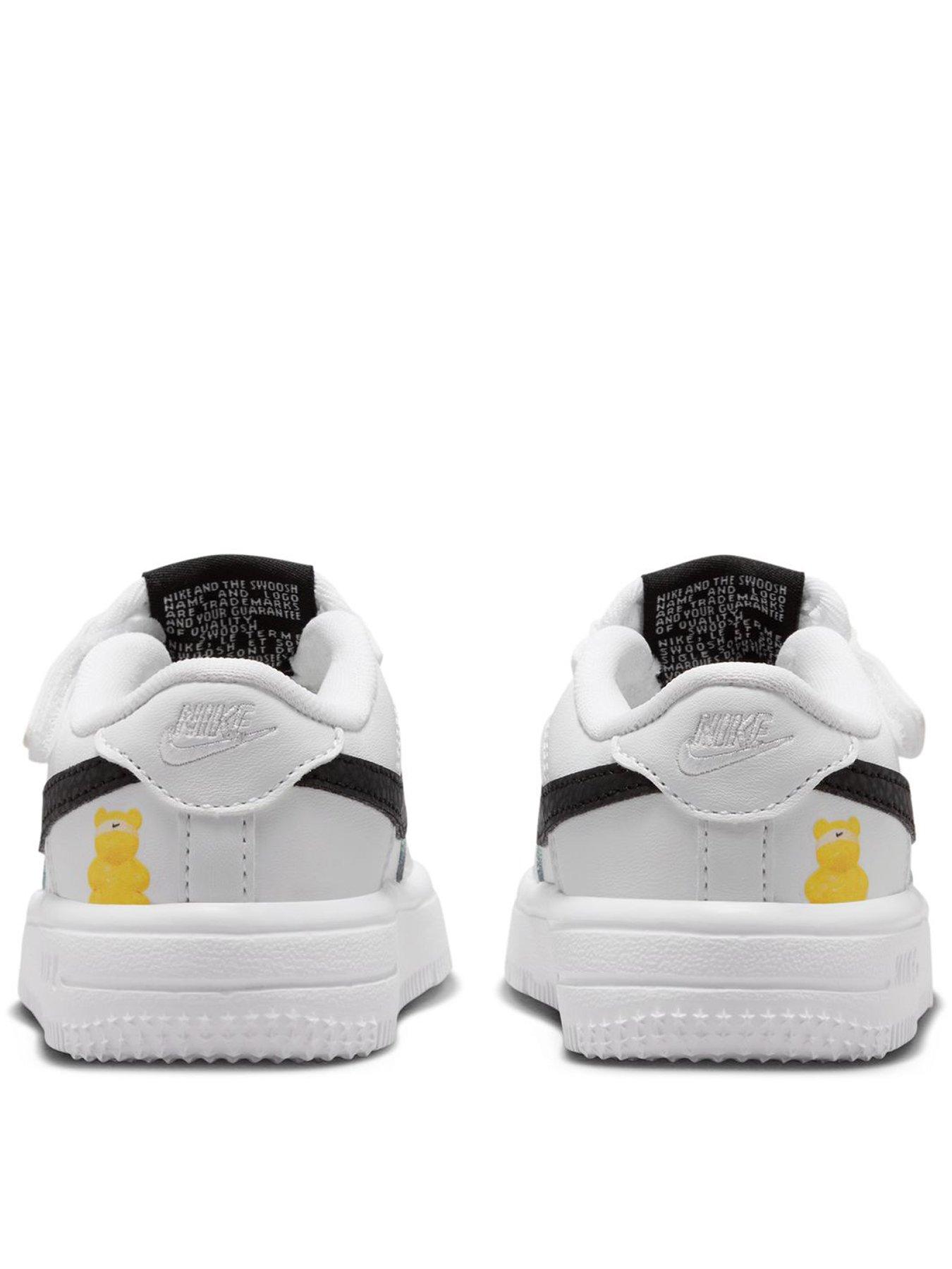 Image 3 of 7 of Nike Baby/Toddler Force 1 Low EasyOn Trainers - White/Black