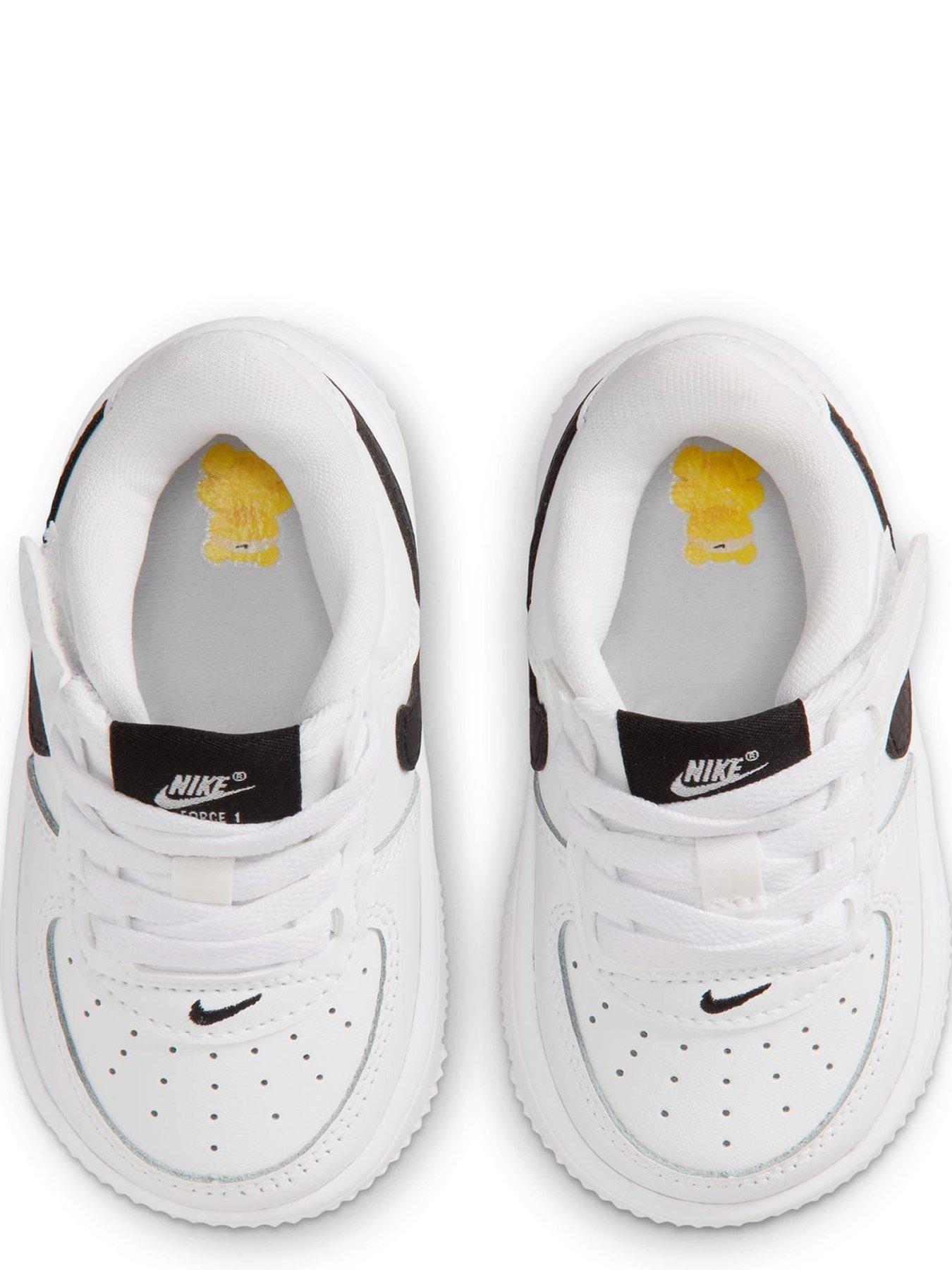 Image 4 of 7 of Nike Baby/Toddler Force 1 Low EasyOn Trainers - White/Black
