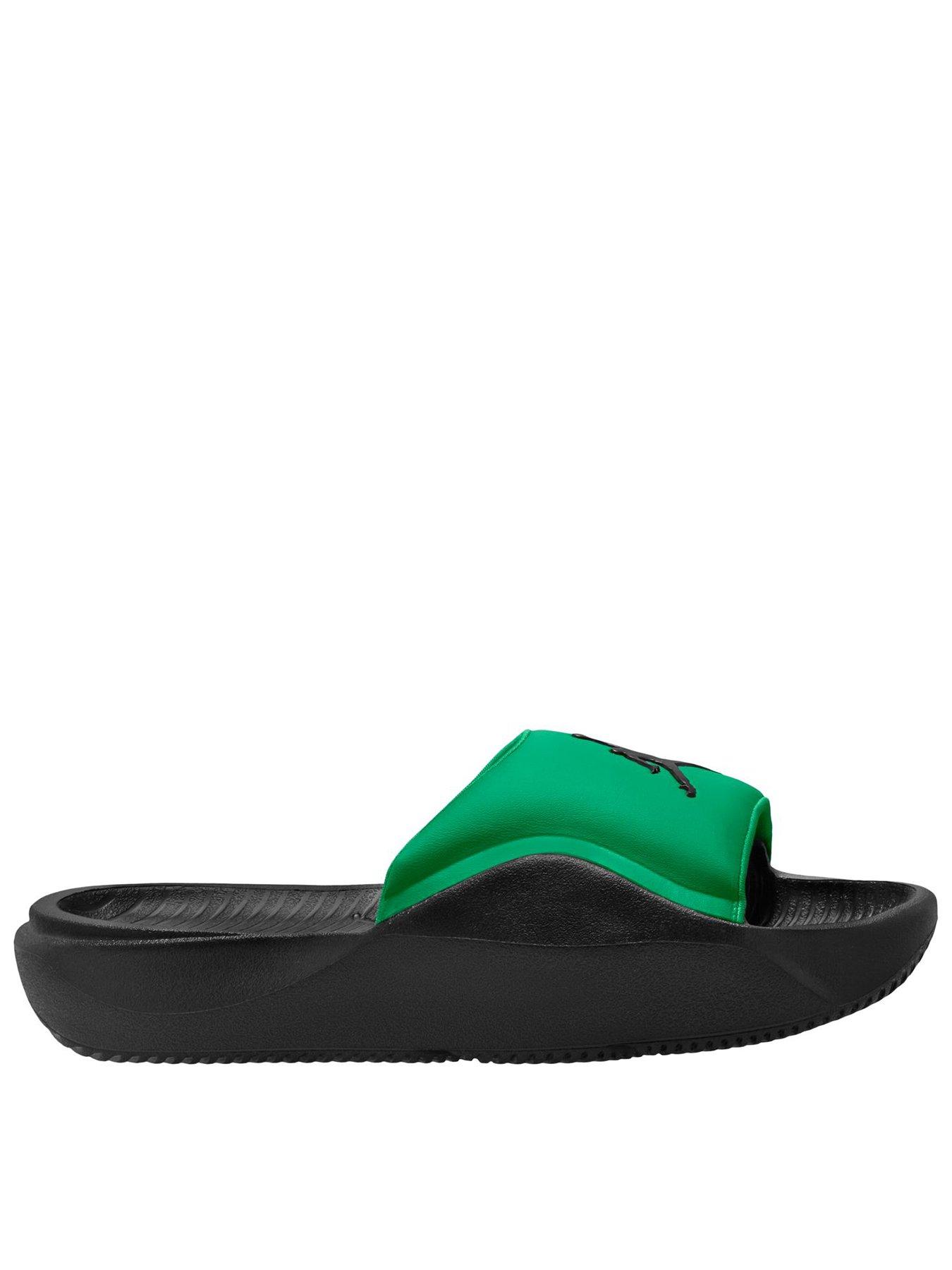 Jordan Nike Big Kids Slides - Green