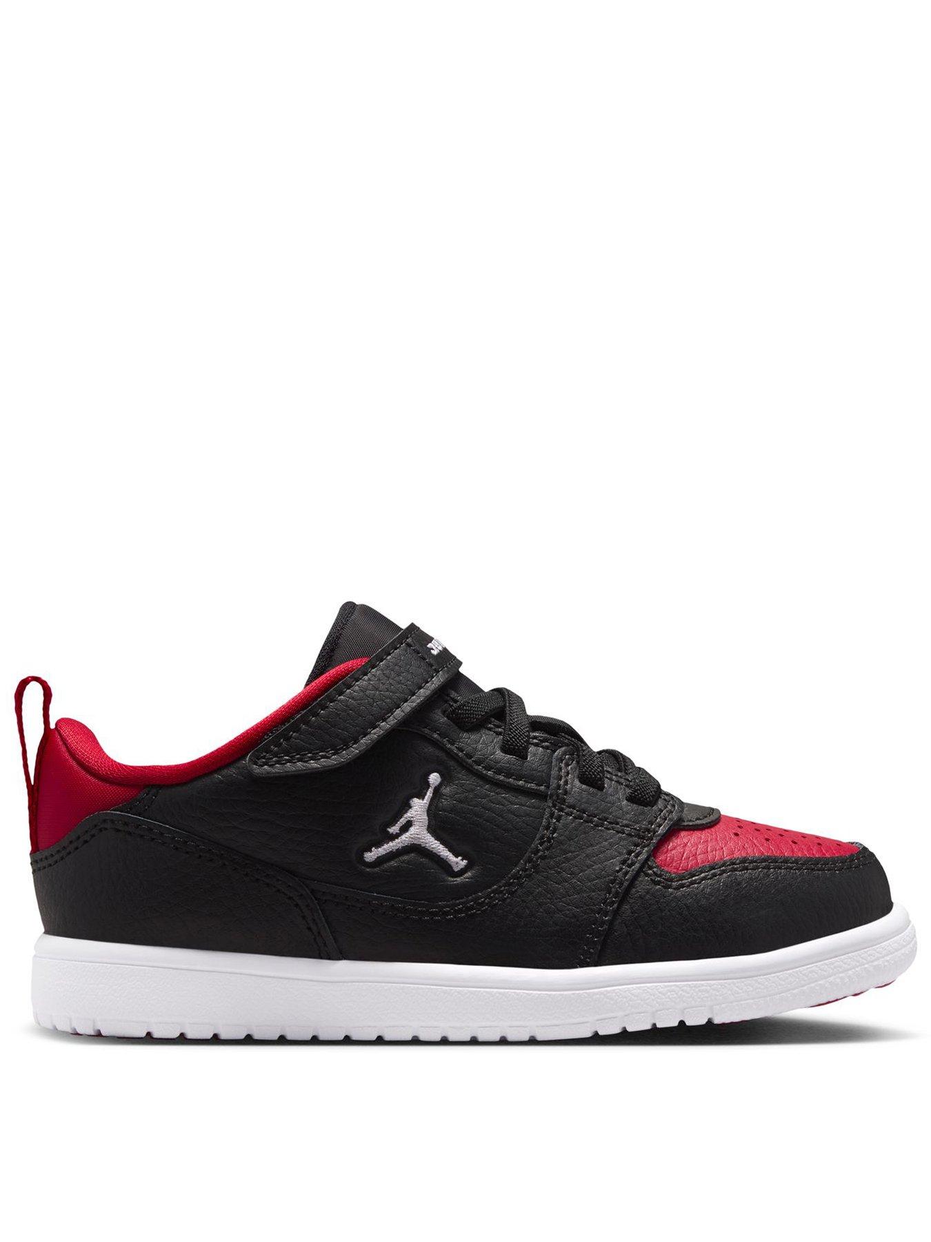 Image 1 of 8 of Jordan Nike Little Kids Access Court Low Shoes - Black