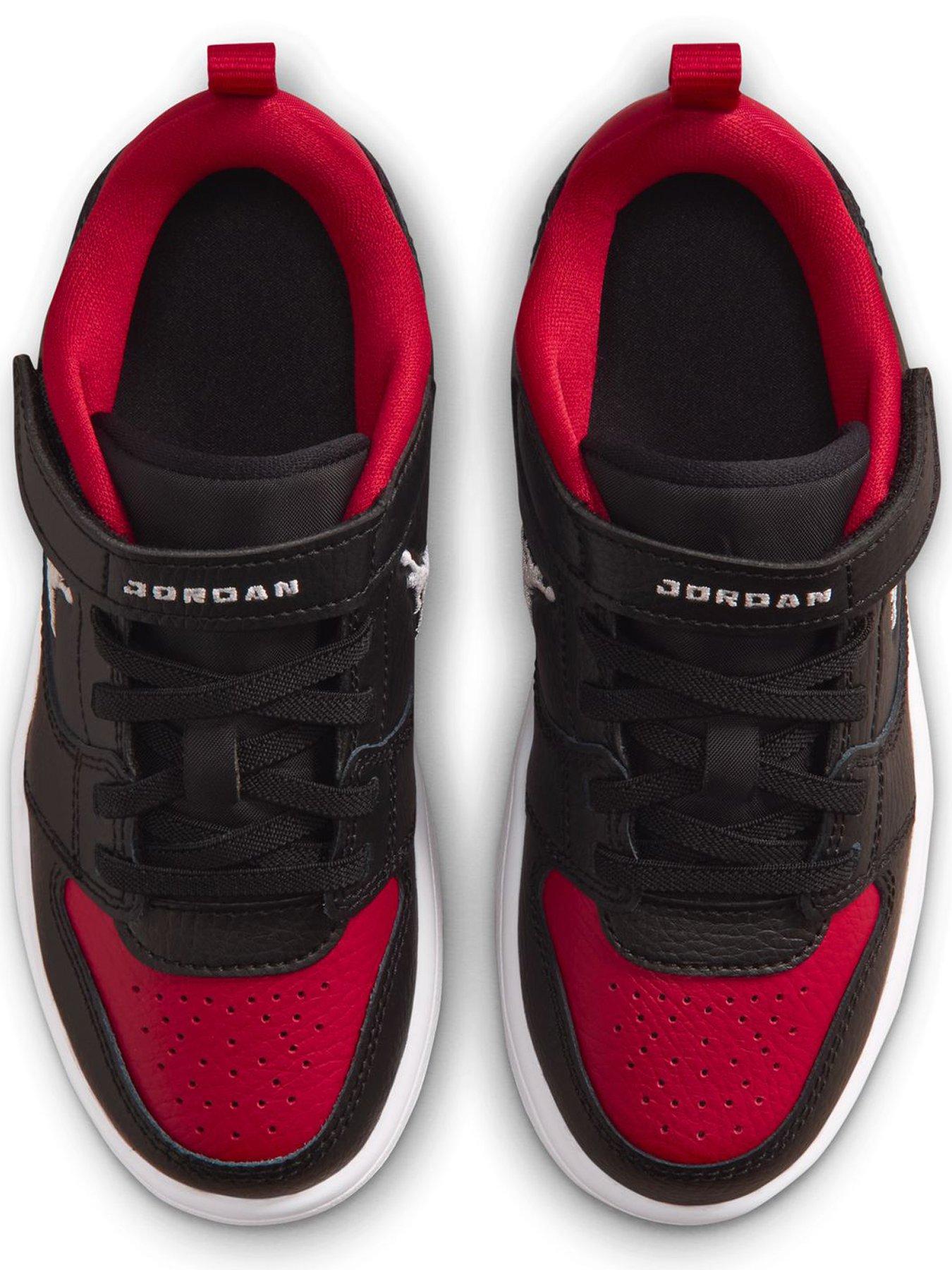 Image 4 of 8 of Jordan Nike Little Kids Access Court Low Shoes - Black