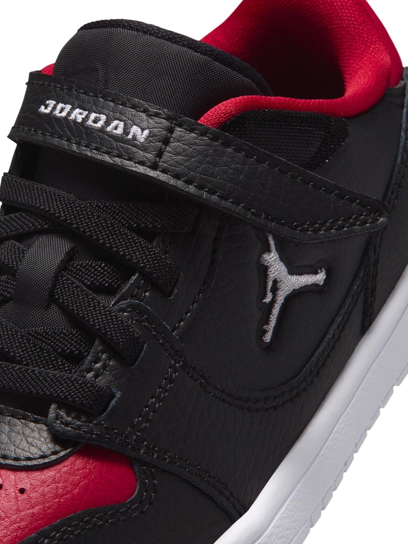 Image 7 of 8 of Jordan Nike Little Kids Access Court Low Shoes - Black