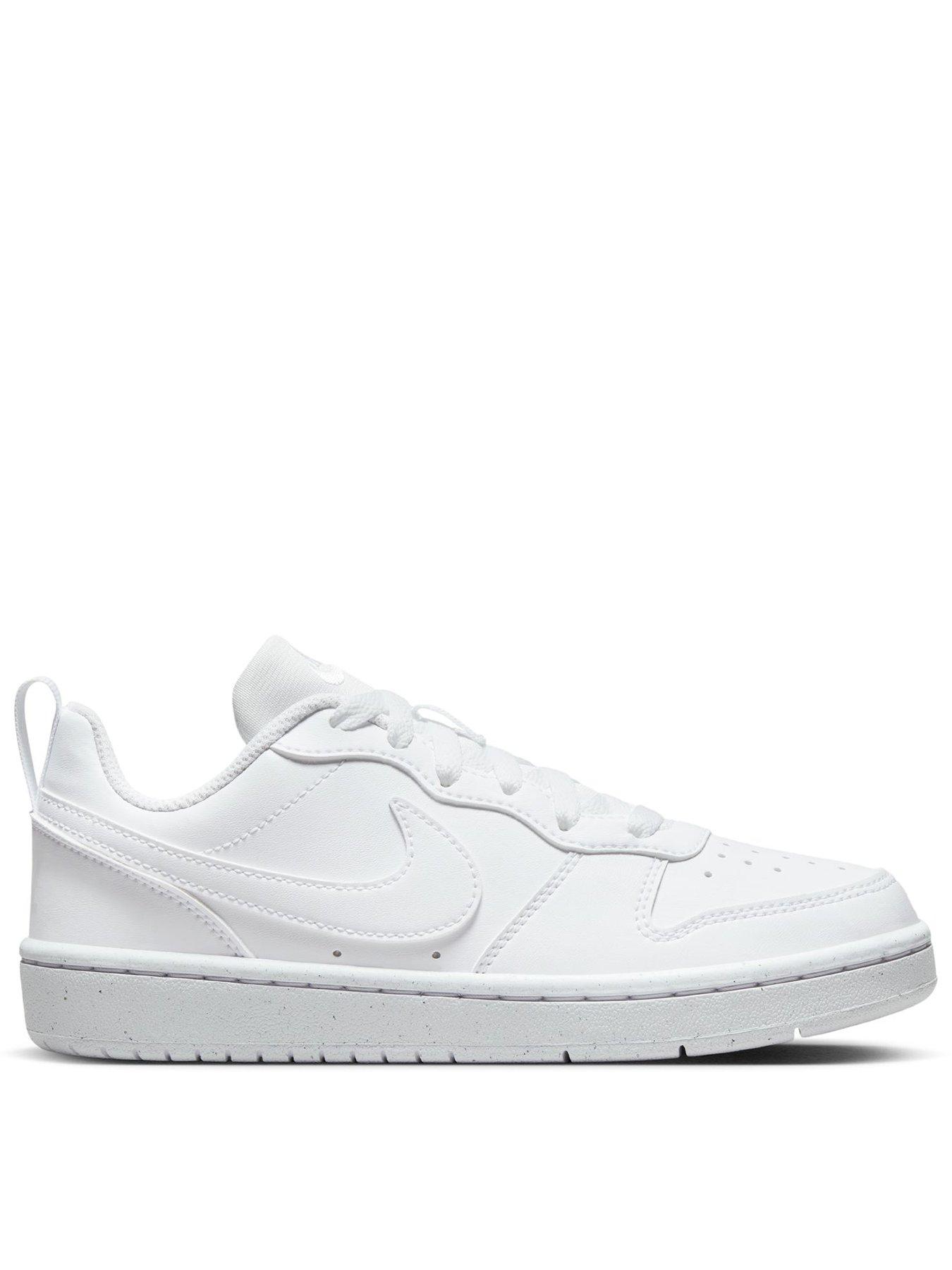 Nike Big Kids' Court Borough Low Recraft Shoes - White
