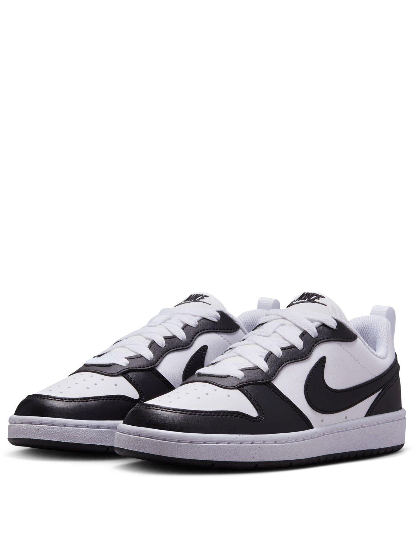 Image 2 of 8 of Nike Big Kids' Court Borough Low Recraft Trainers - White/Black