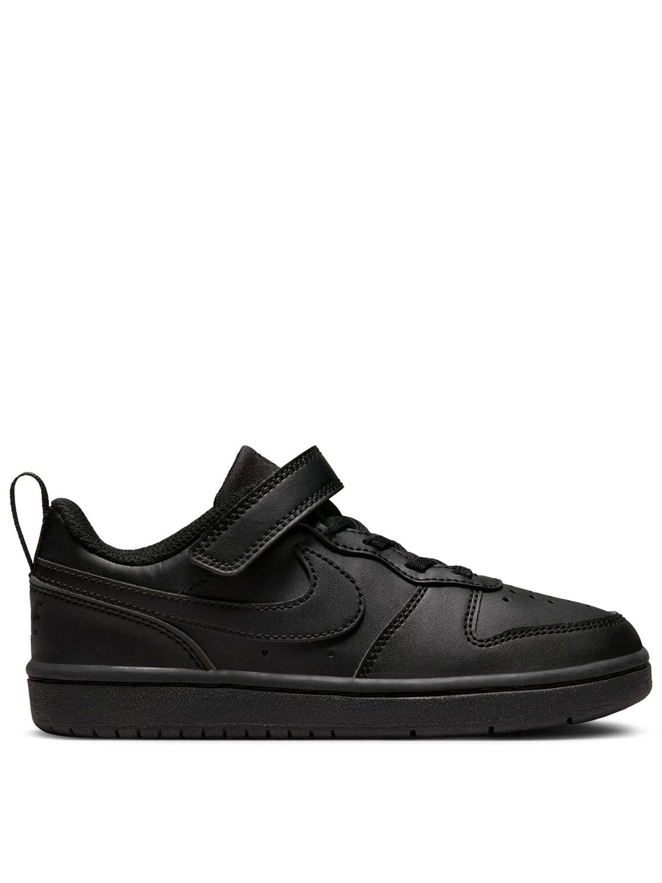 Nike Little Kids' Court Borough Low Recraft Shoes - Black