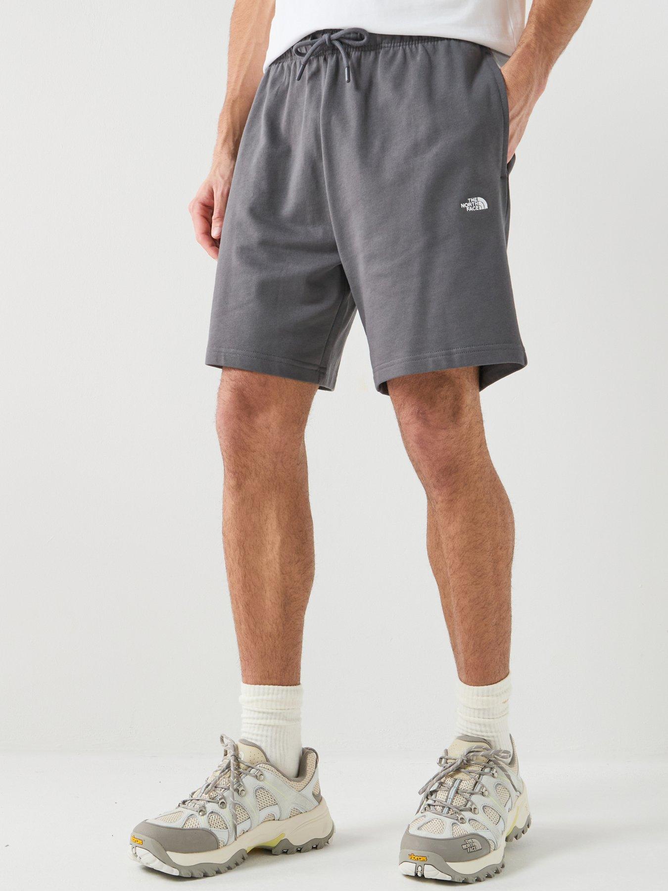 the-north-face-mens-essential-relaxed-shorts-greyfront