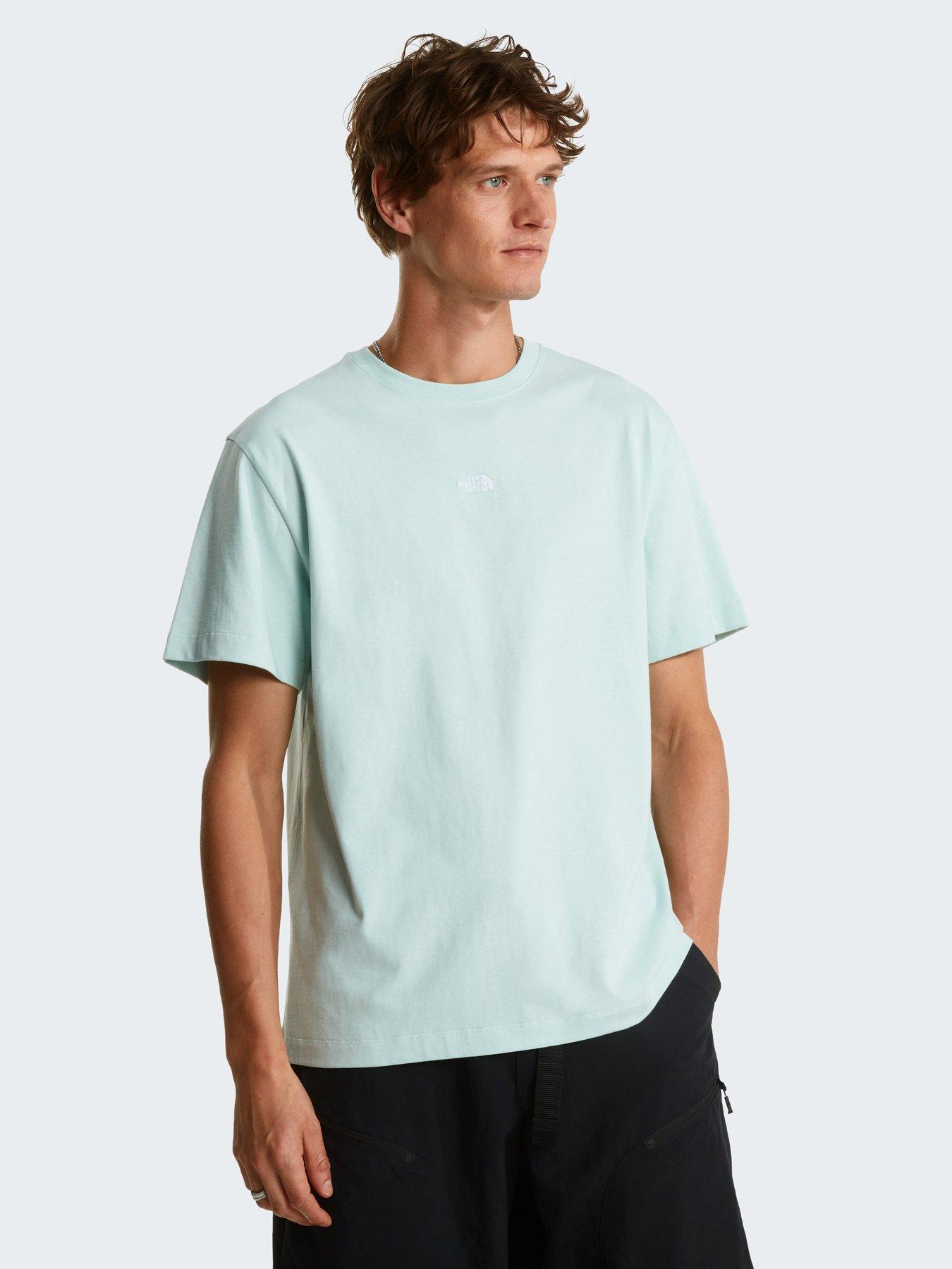 Image 1 of 4 of The North Face Mens Essential Centre Logo Relaxed T-Shirt - Blue