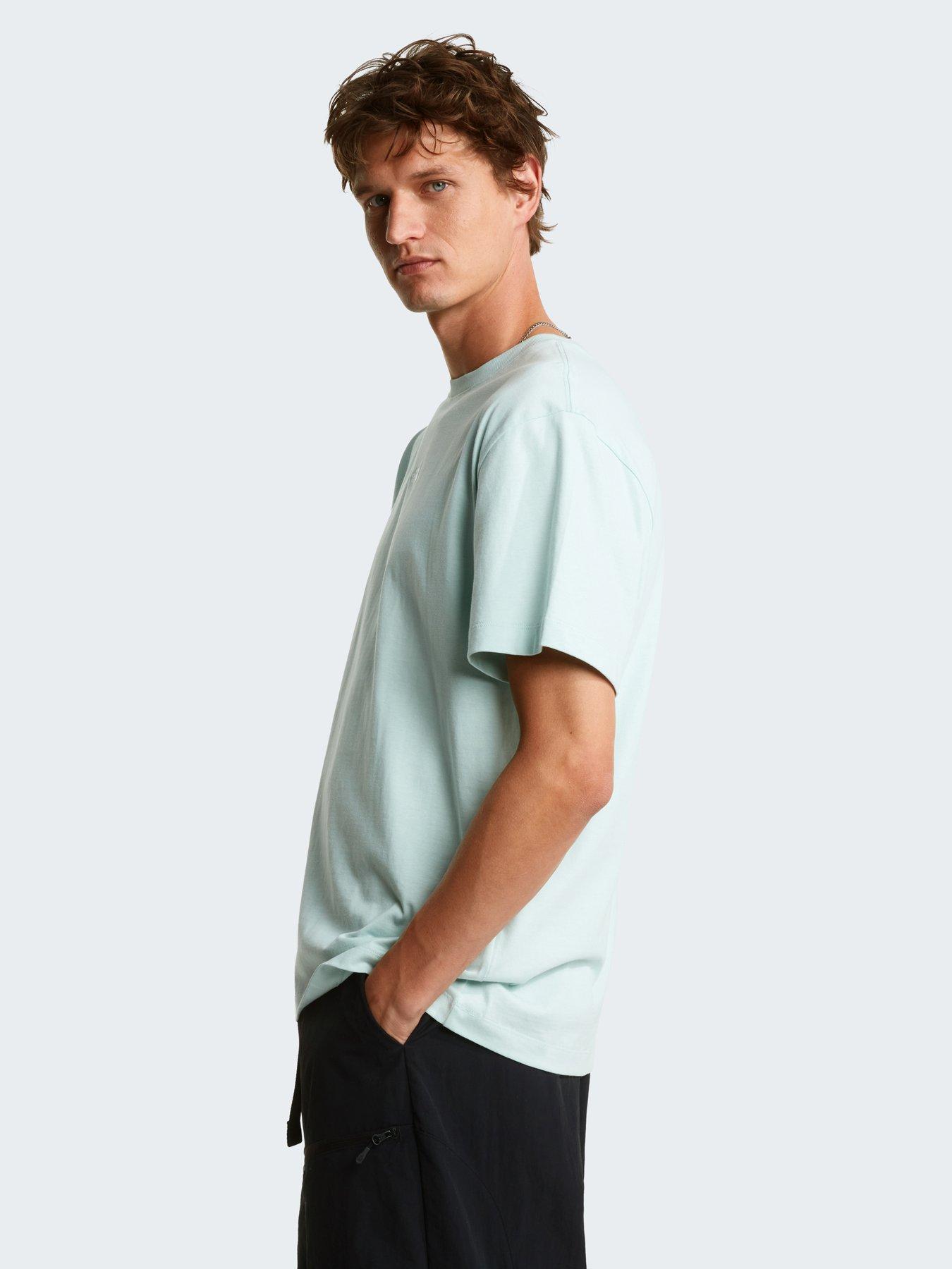 Image 4 of 4 of The North Face Mens Essential Centre Logo Relaxed T-Shirt - Blue