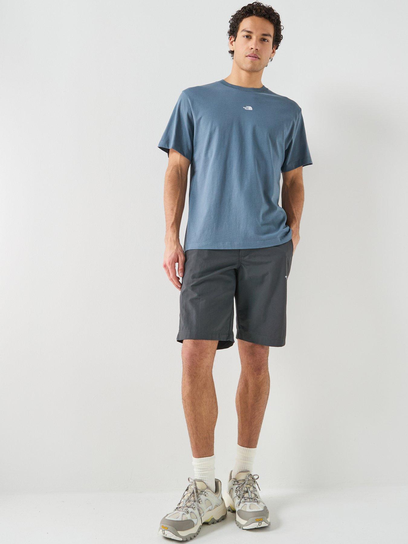Image 3 of 5 of The North Face Mens Essential Centre Logo Relaxed T-Shirt - Blue