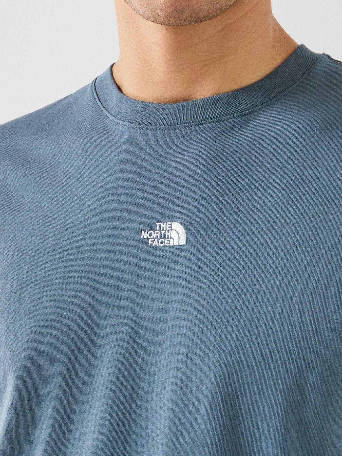 Image 4 of 5 of The North Face Mens Essential Centre Logo Relaxed T-Shirt - Blue