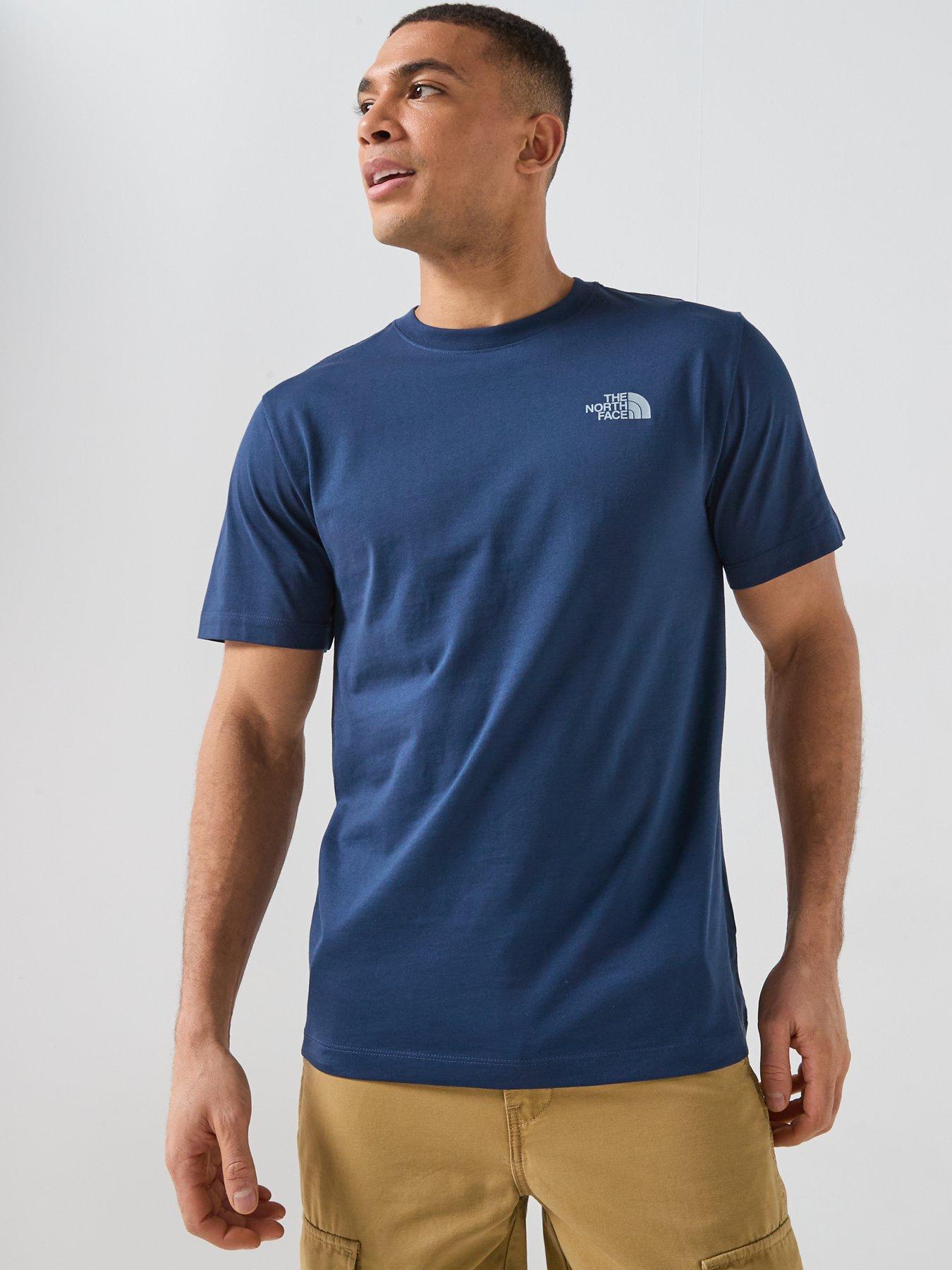 Image 2 of 6 of The North Face Mens Mountain Sketch Graphic T-Shirt - Navy