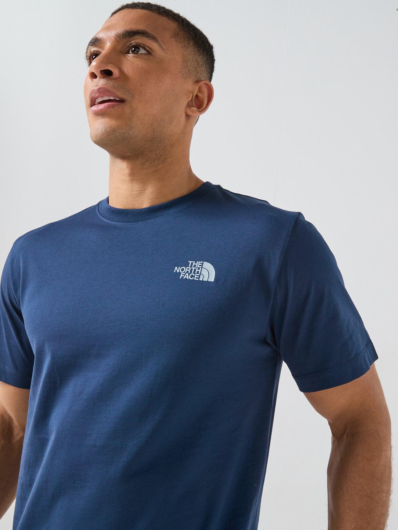 Image 4 of 6 of The North Face Mens Mountain Sketch Graphic T-Shirt - Navy