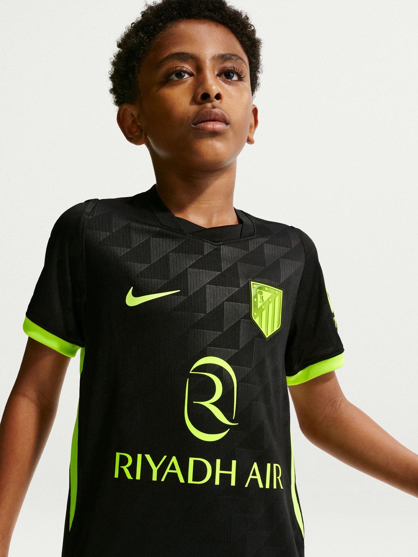 Nike Youth Atletico 26/27 Madrid Stadium Shirt - Black/Green