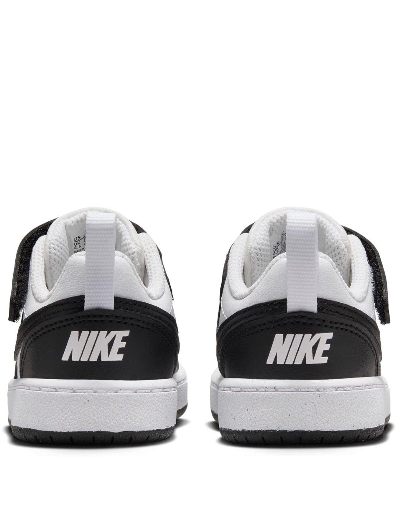 Image 3 of 7 of Nike Little Kids Nike Court Borough Low Trainers - White