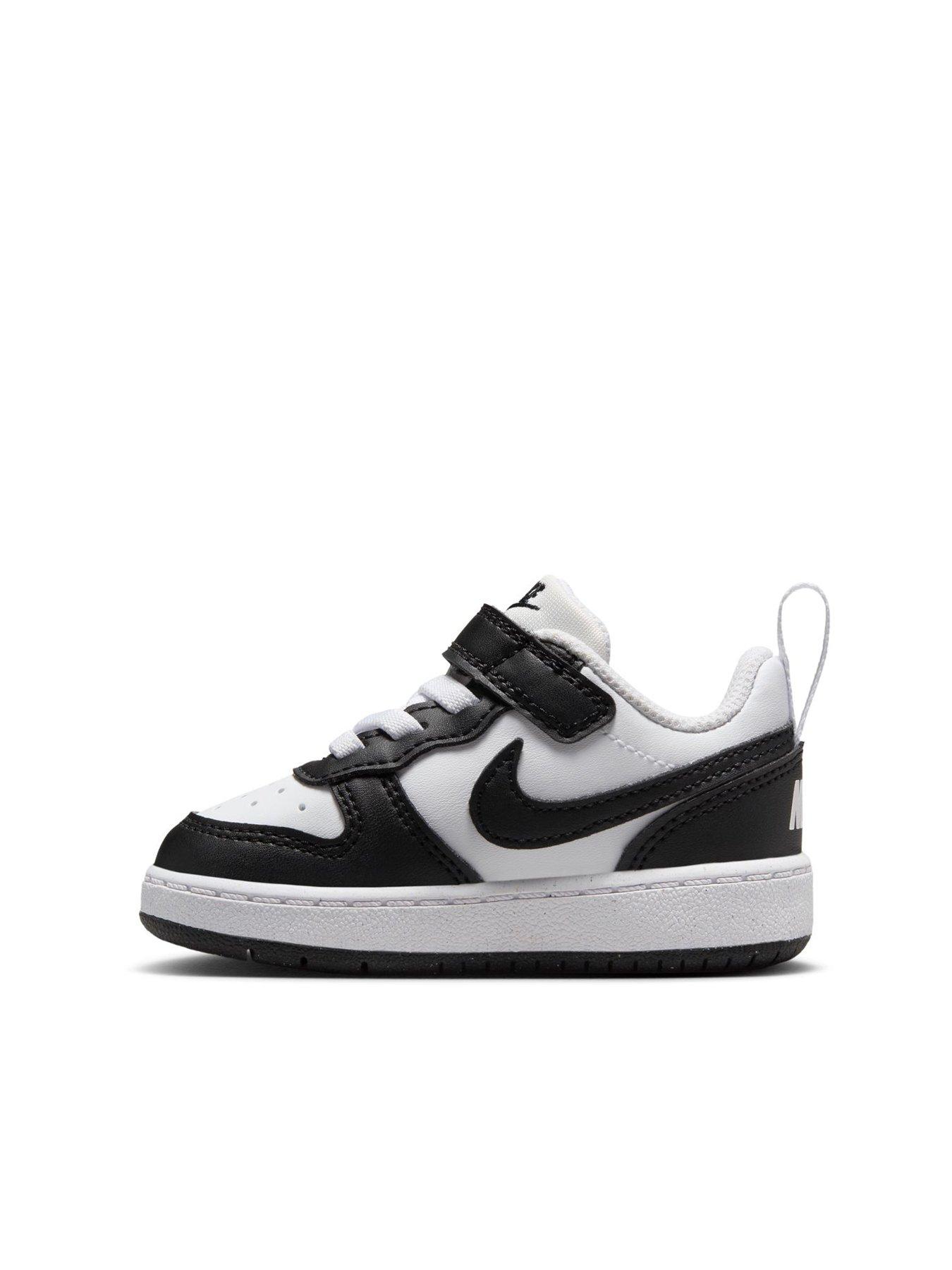 Image 6 of 7 of Nike Little Kids Nike Court Borough Low Trainers - White