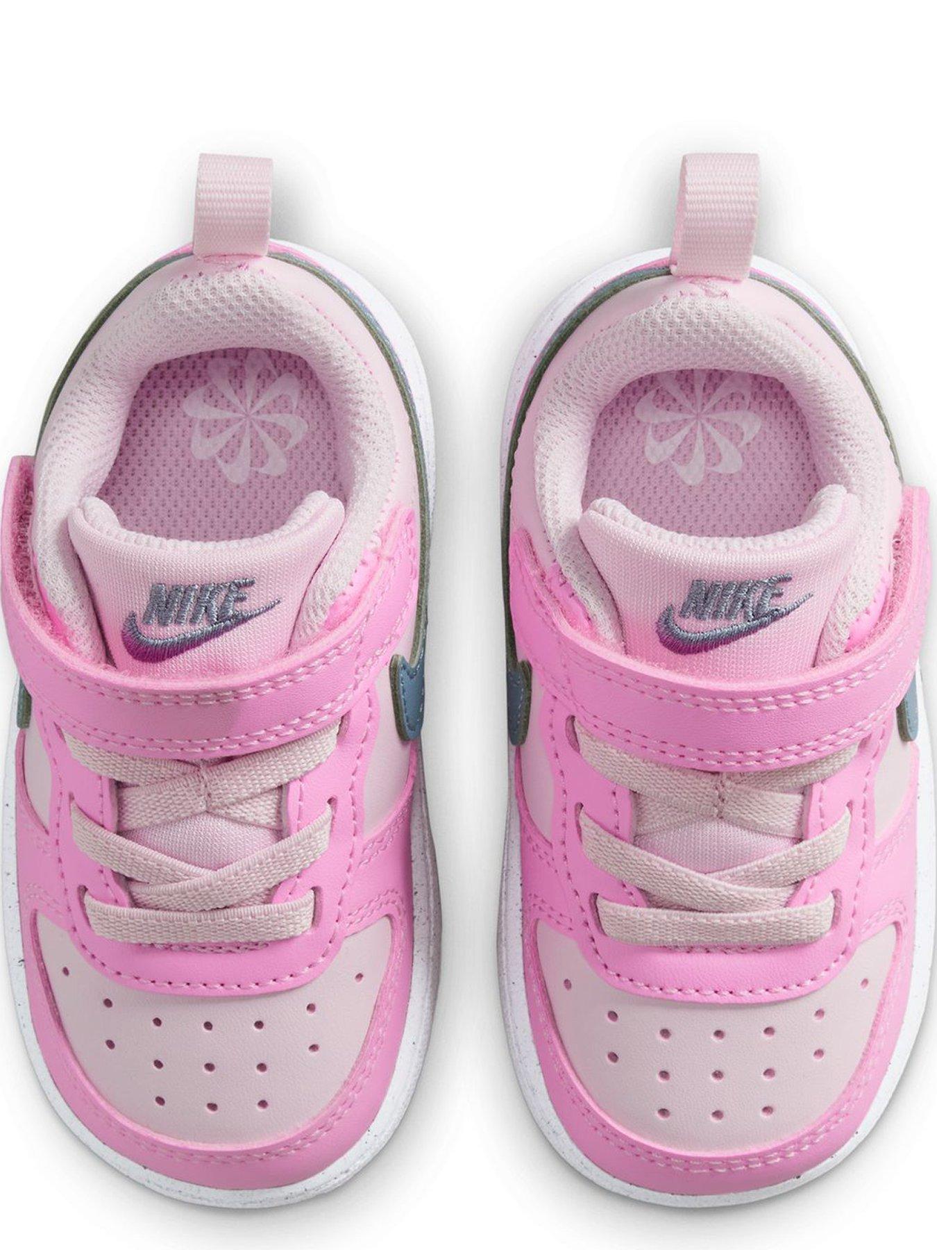 Image 4 of 7 of Nike Little Kids' Court Borough Low Trainers - Red