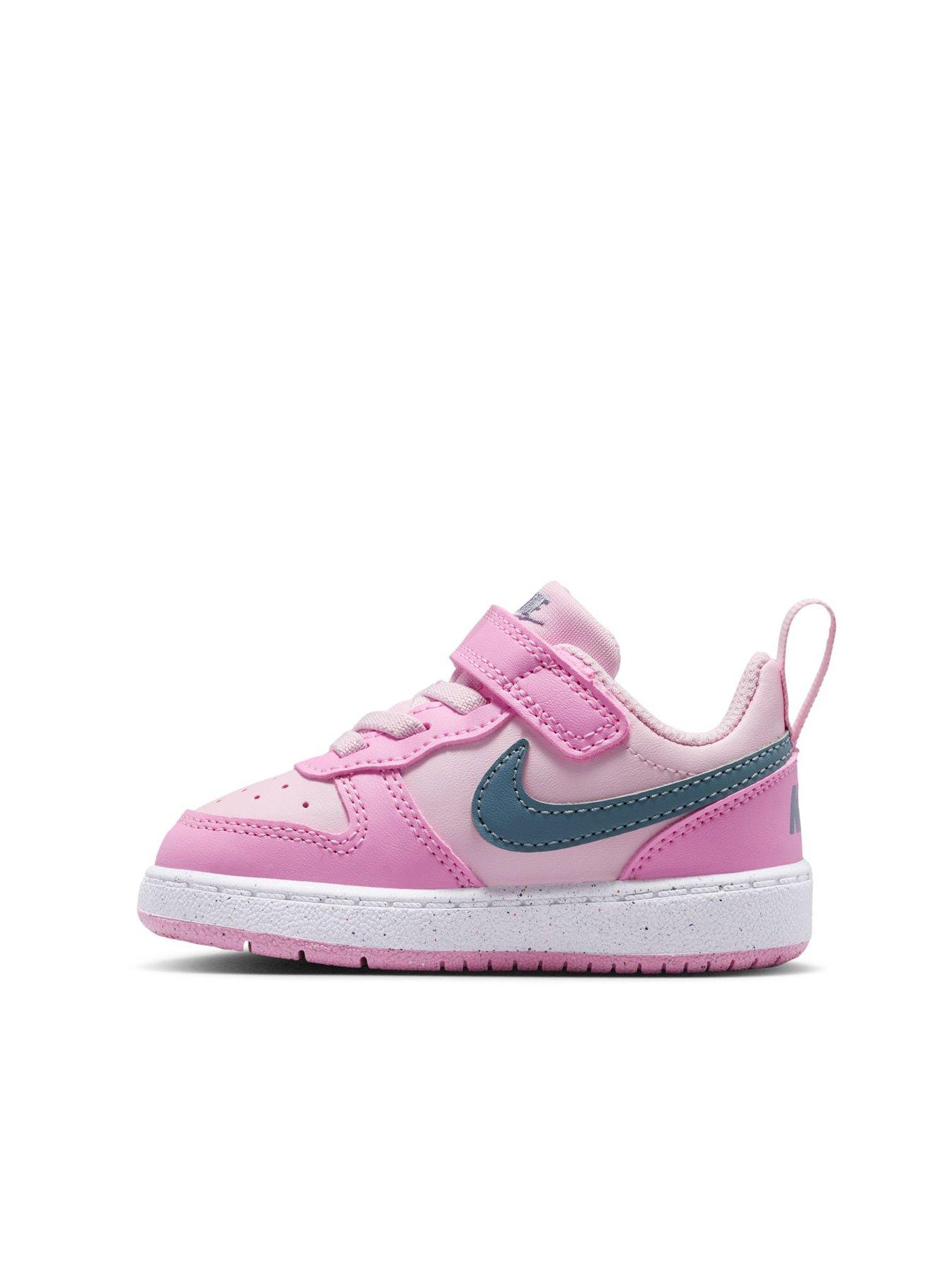 Image 6 of 7 of Nike Little Kids' Court Borough Low Trainers - Red