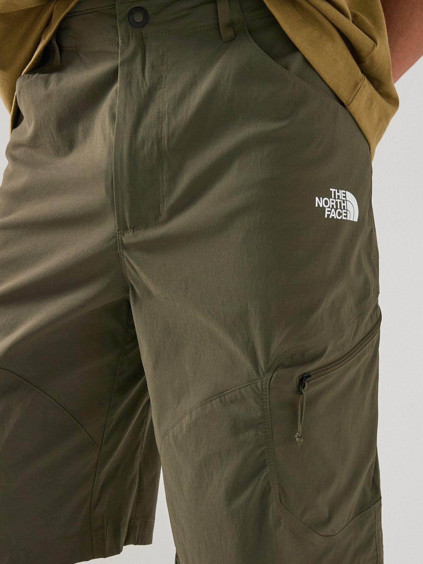 the-north-face-mens-exploration-shorts-greenoutfit