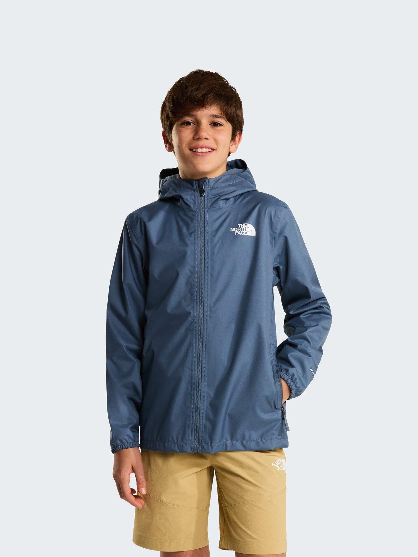 Image 1 of 6 of The North Face Junior Unisex Zipline Rain Jacket - Granite Grey