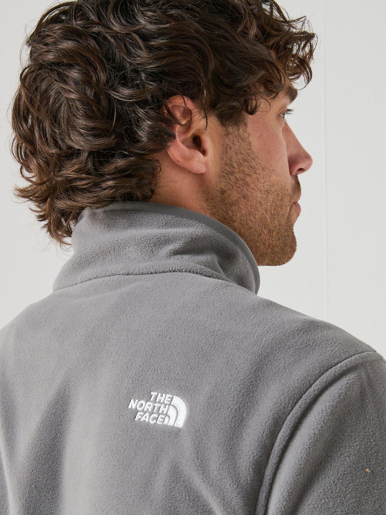 the-north-face-mens-glacier-14-zip-fleece-greydetail