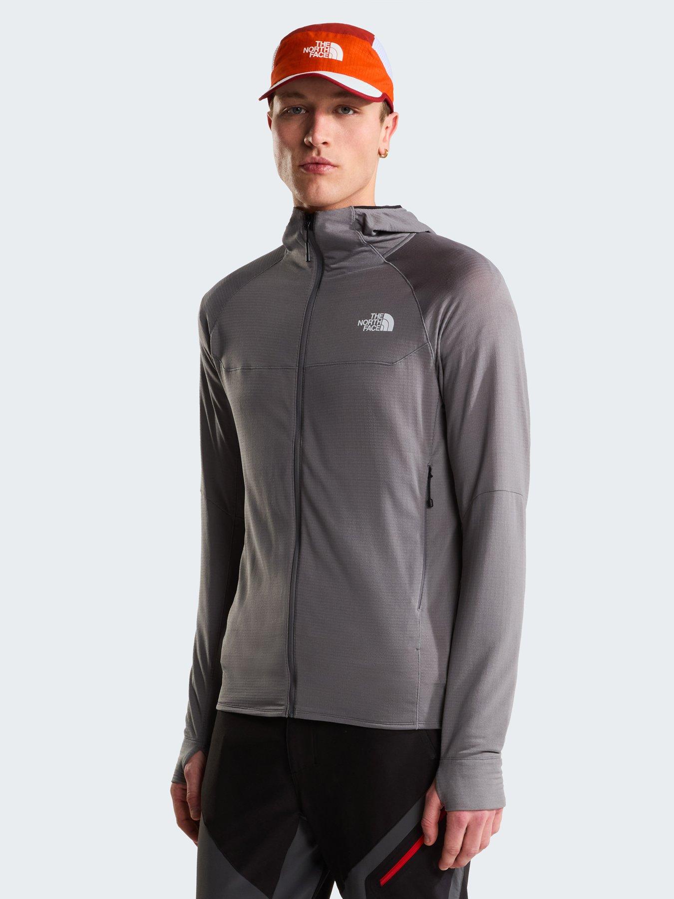 The North Face Mens Bolt Polartec Hooded Jacket - Grey