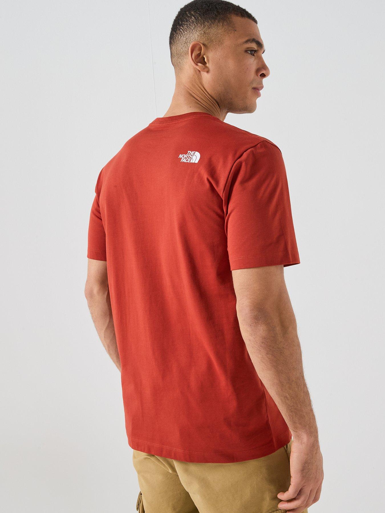 Image 2 of 6 of The North Face Mens Evolution Half Dome T-Shirt - Red