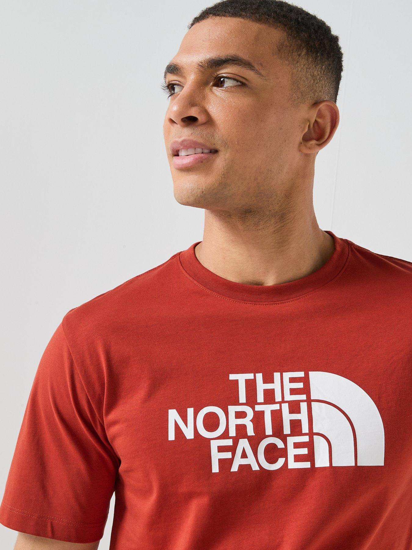 Image 4 of 6 of The North Face Mens Evolution Half Dome T-Shirt - Red