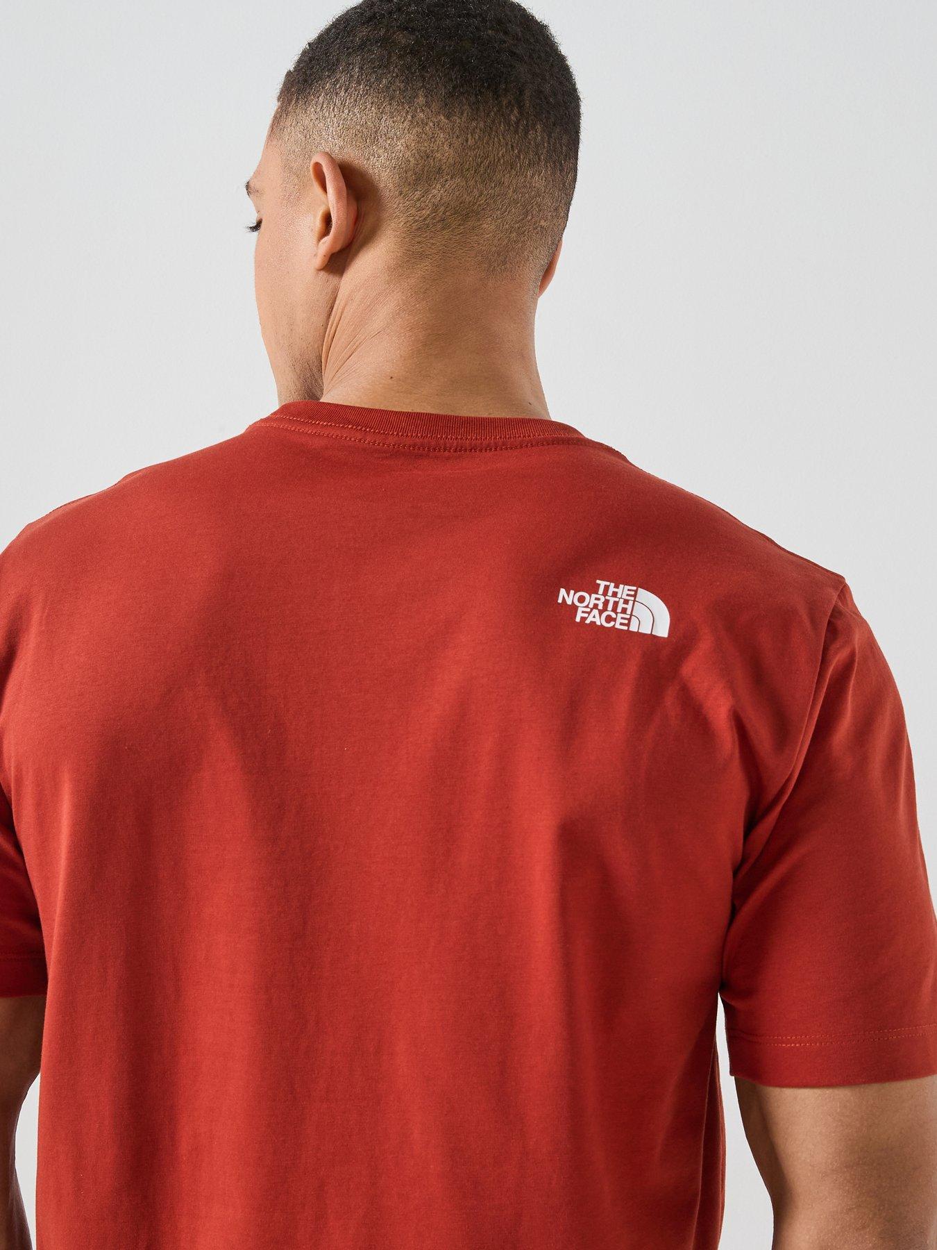 Image 5 of 6 of The North Face Mens Evolution Half Dome T-Shirt - Red