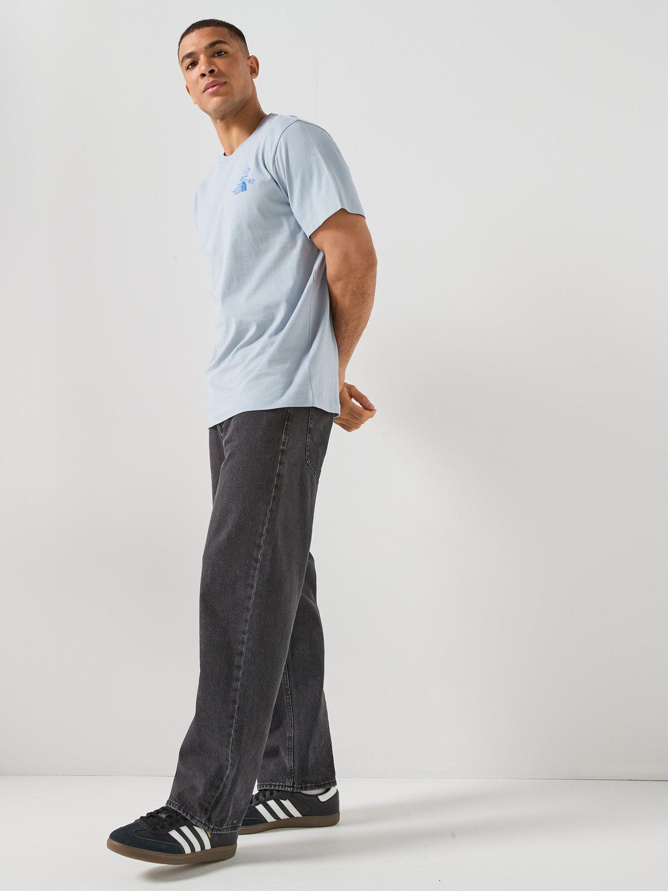 Image 3 of 6 of The North Face Mens Mountain Celebration Graphic T-Shirt - Blue